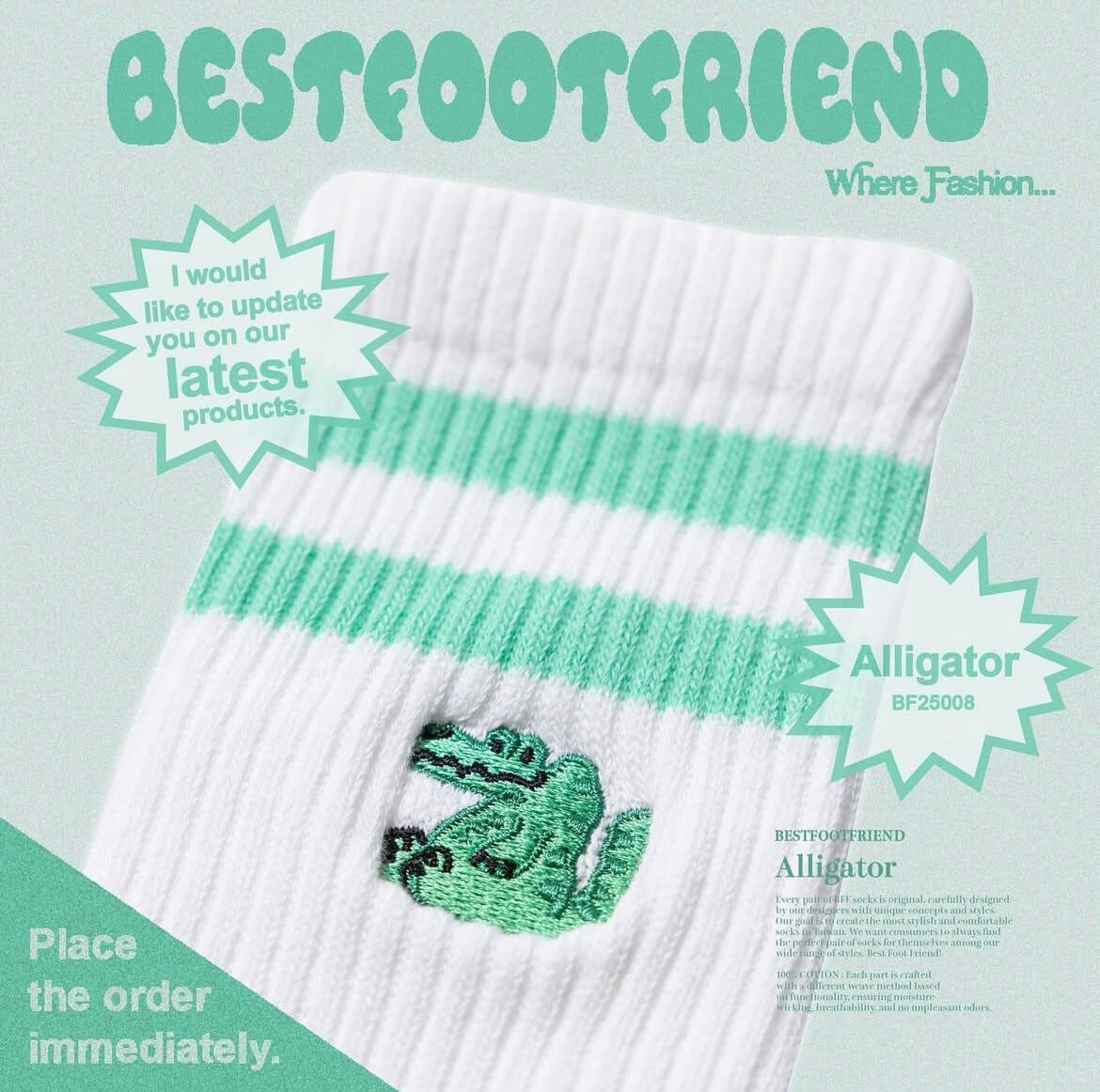 BFF 鱷魚🐊 襪仔