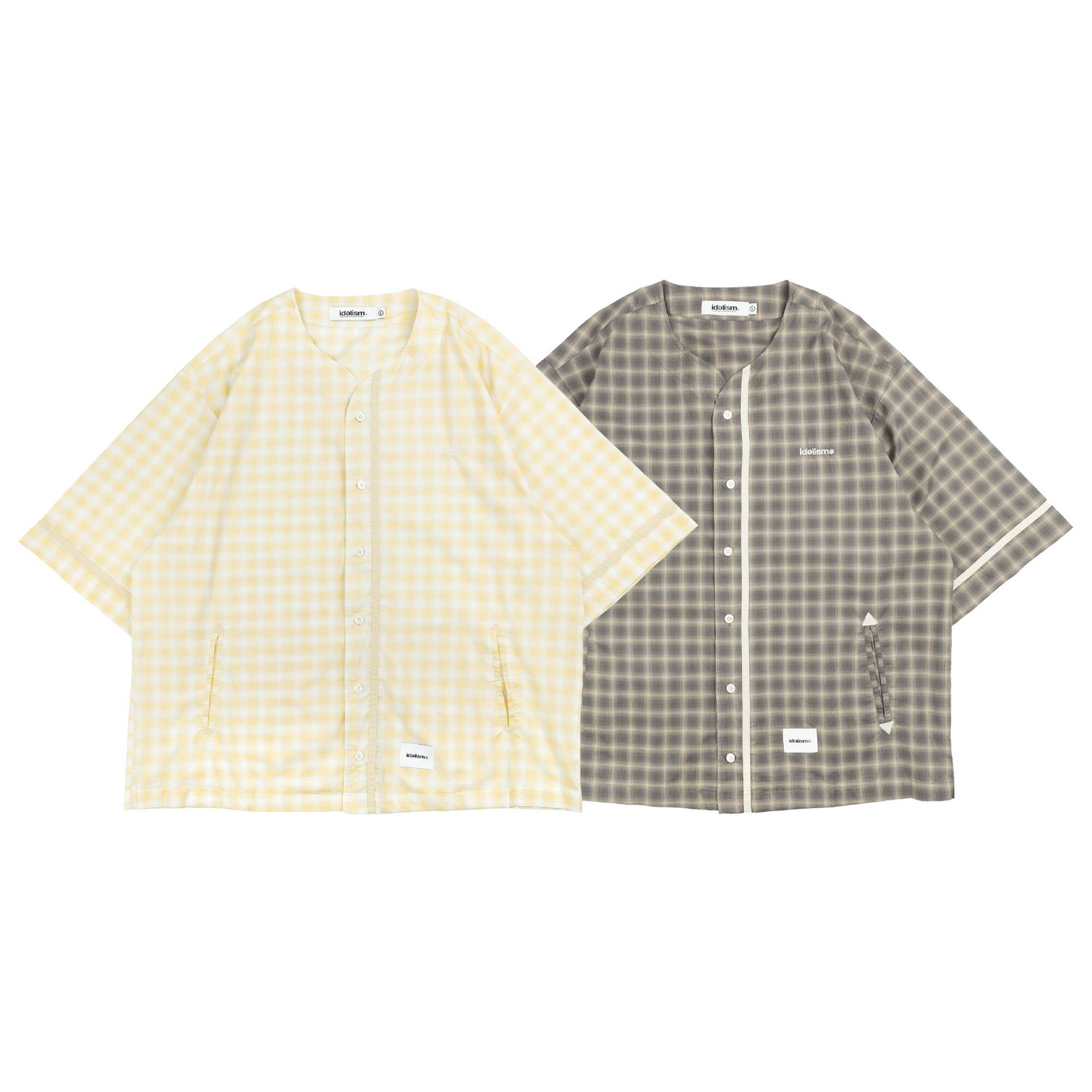 IDE Check Baseball Shirt/格紋棒球衫