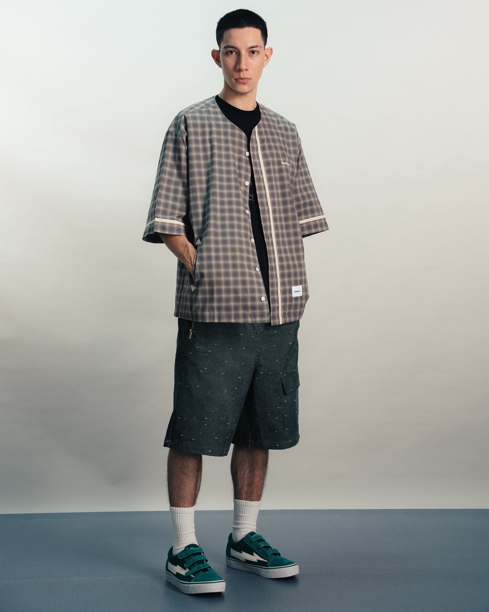 IDE Check Baseball Shirt/格紋棒球衫