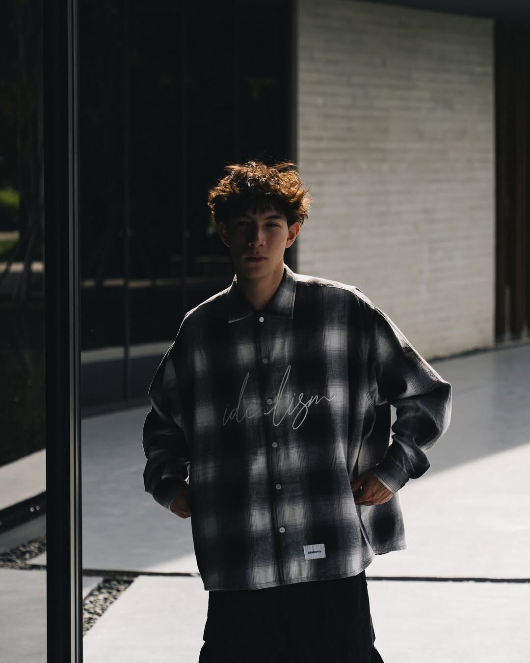 IDE Check L-Shirt/格紋長襯衫