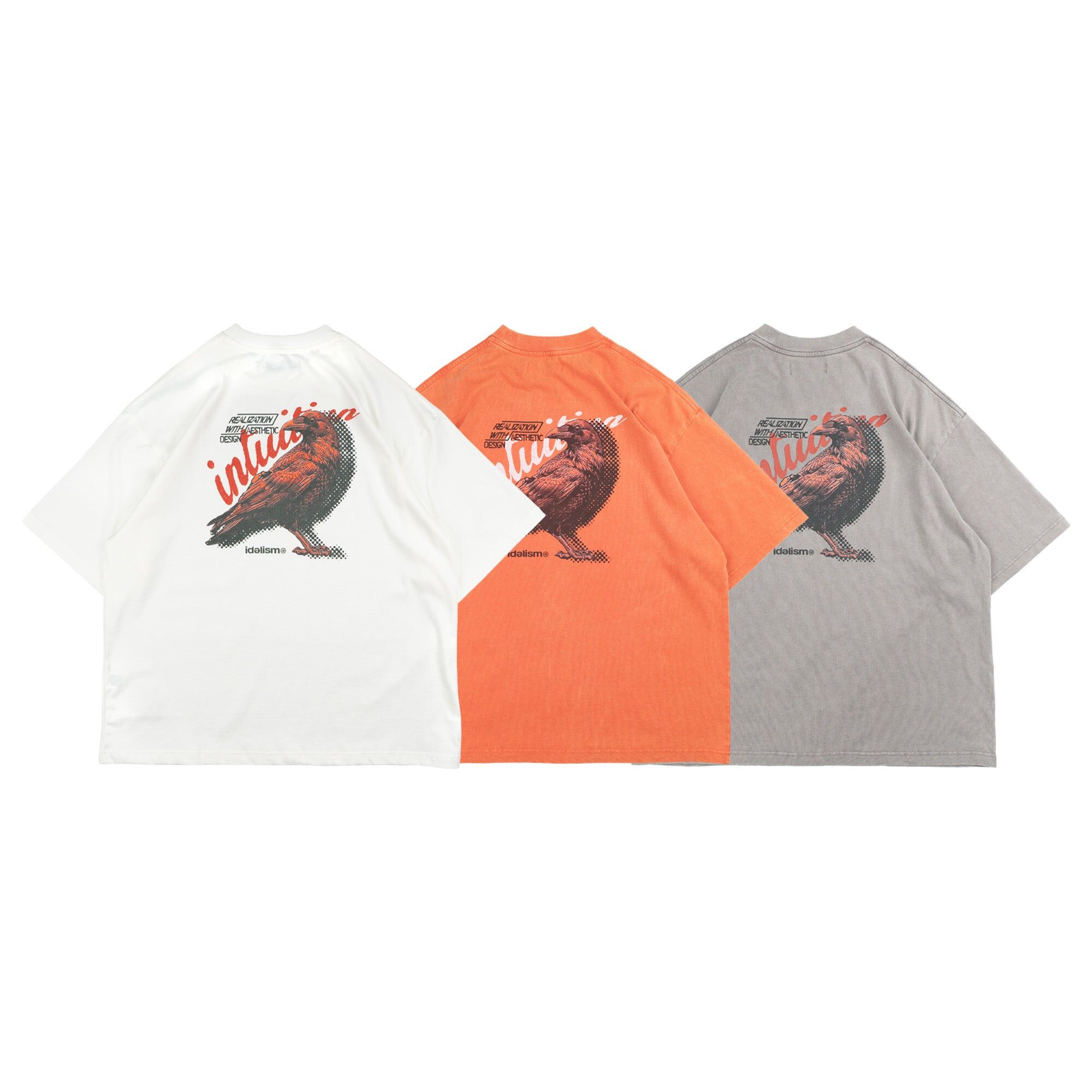 IDE Crow Wash Tee/烏鴉水洗短Tee