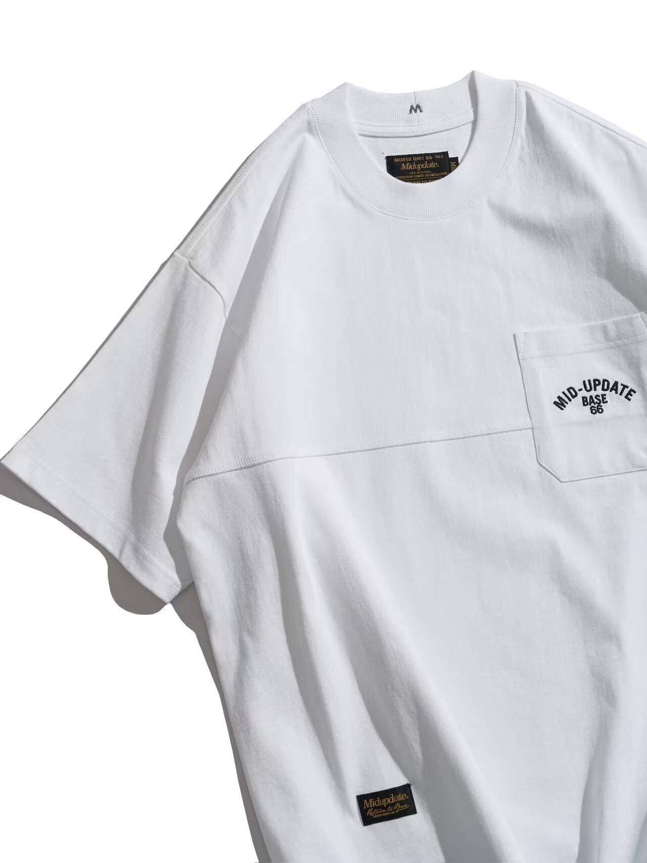 MUD 口袋刺繡logo短Tee
