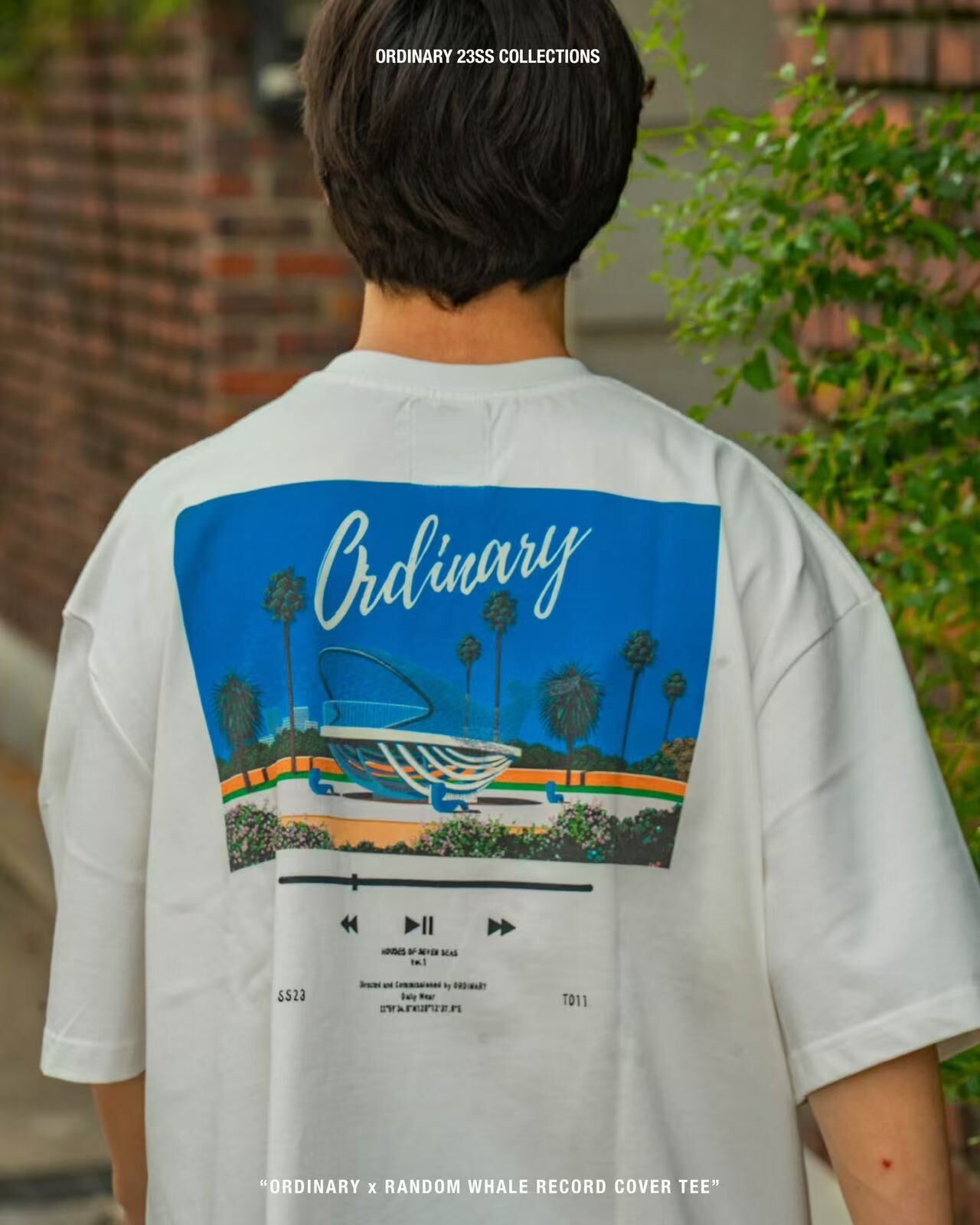 ORDINARY x RANDOM 鯨魚唱片短tee