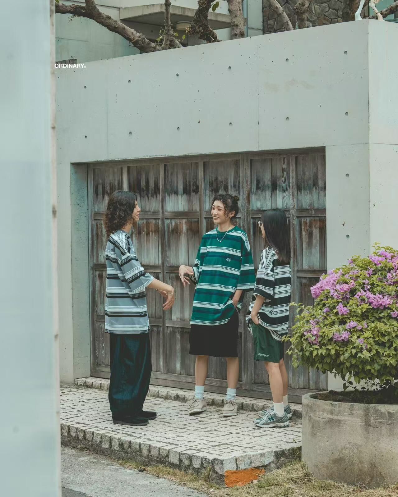 ORDINARY 不規則寬鬆橫紋短TEE 2.0