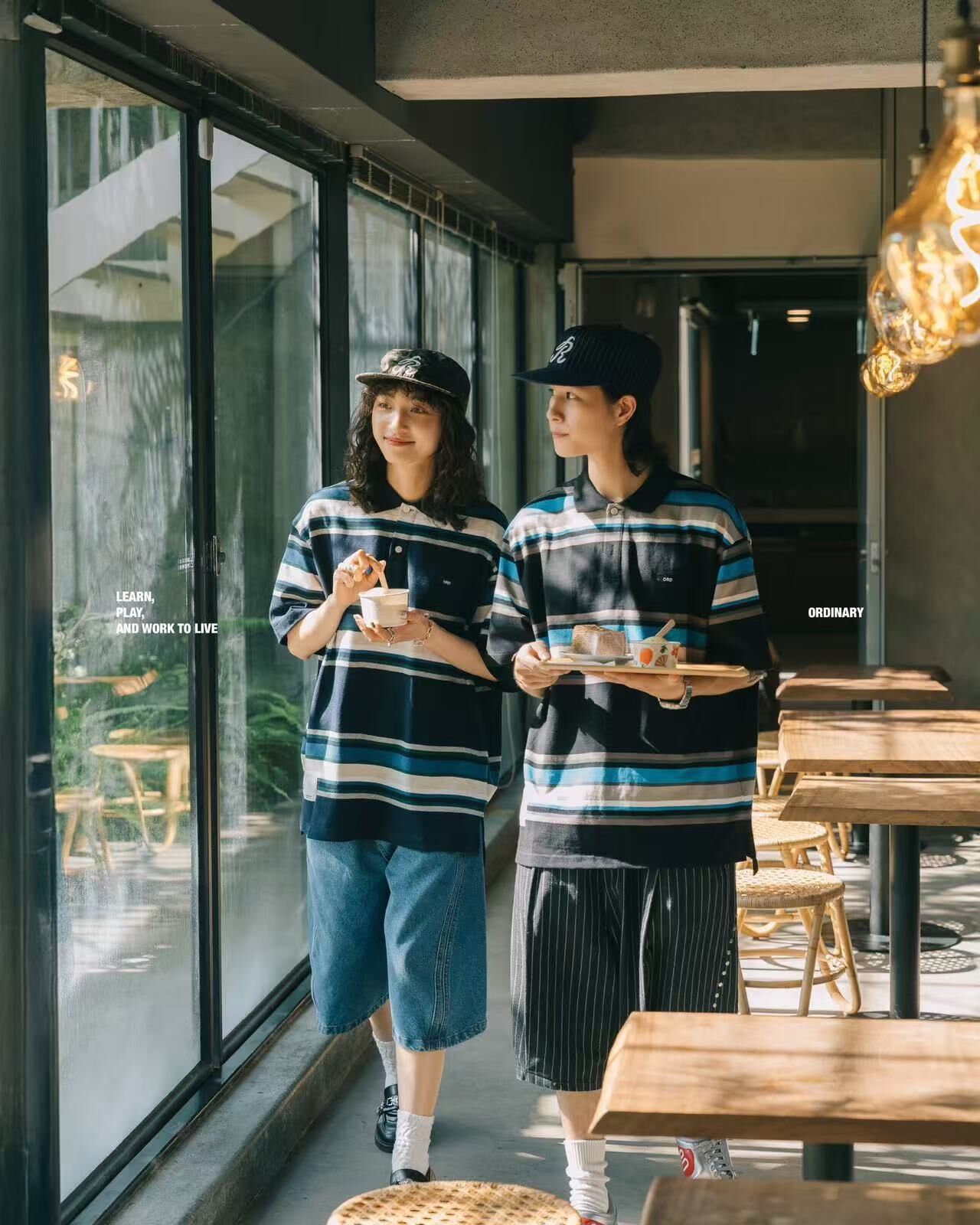 ORDINARY 寬條紋城市POLO衫