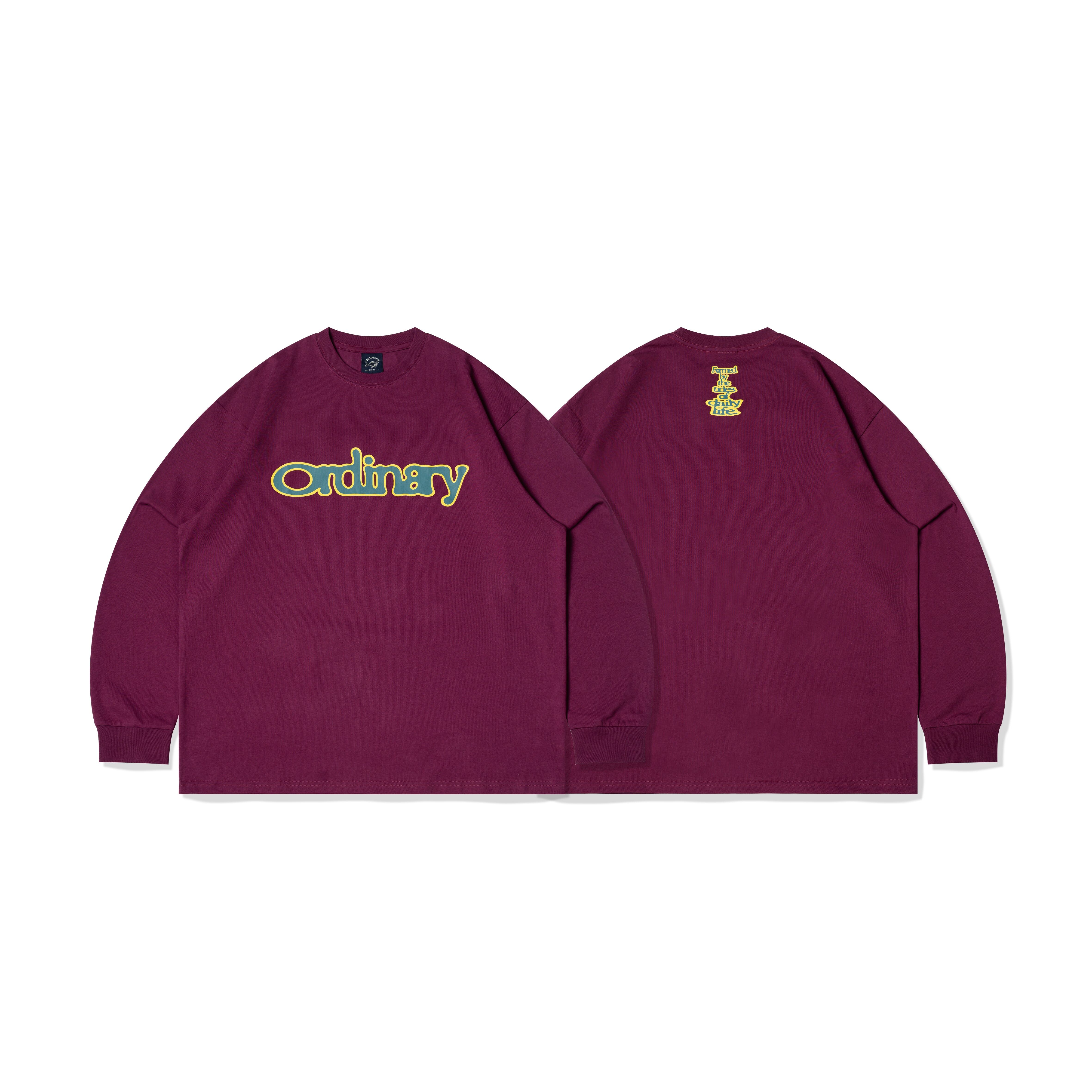 ORDINARY 昏眩Logo基礎長Tee