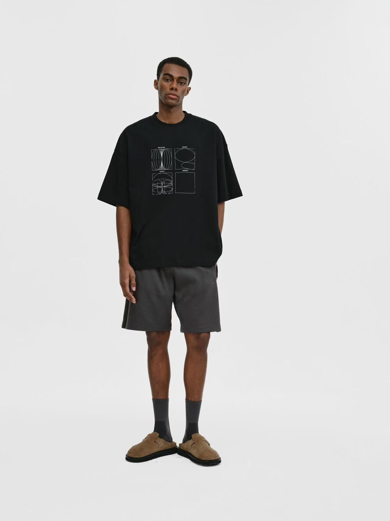 Shadow by UNBENT Geometric printed T-shirt