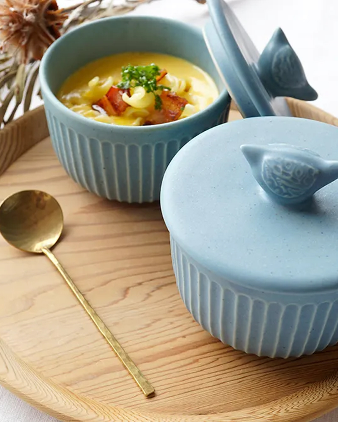 Bluebird Steam Oven Small Bowl｜Mashiko ware
