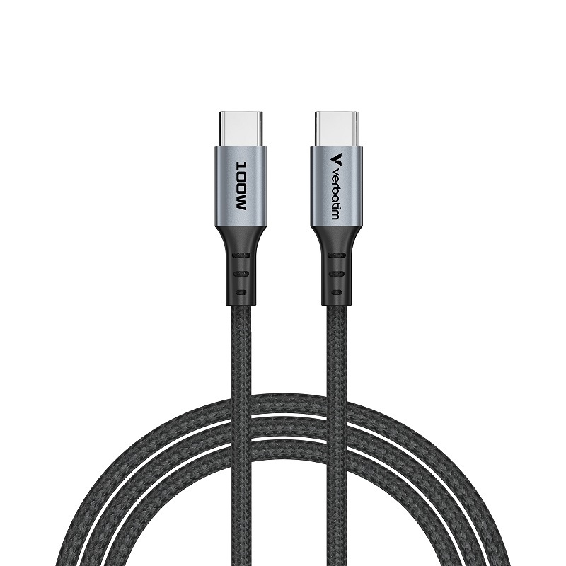 Verbatim USB-C to USB-C 100W Sync & Charge Cable (SCC2-CC100) 120cm