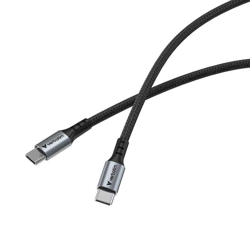 Verbatim USB-C to USB-C 100W Sync & Charge Cable (SCC2-CC100) 120cm