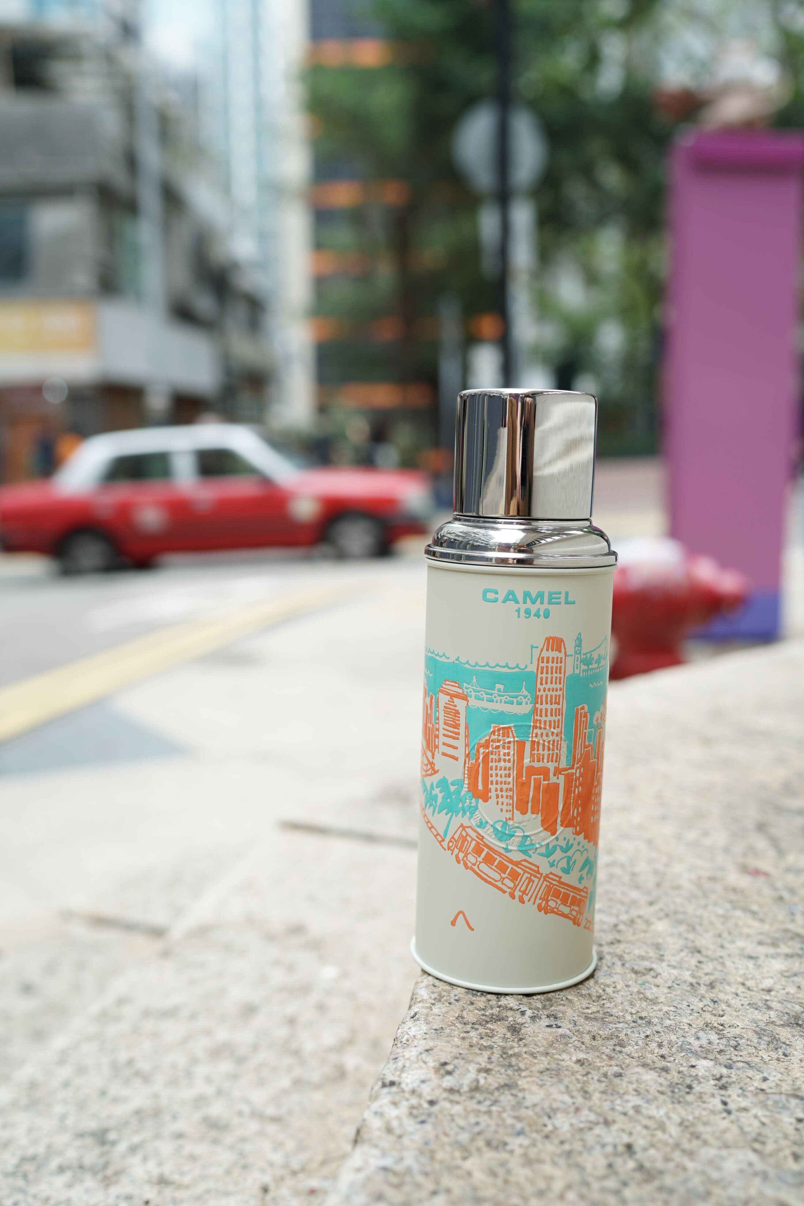 CAMEL glass vacuum flask 450ml  - the peak