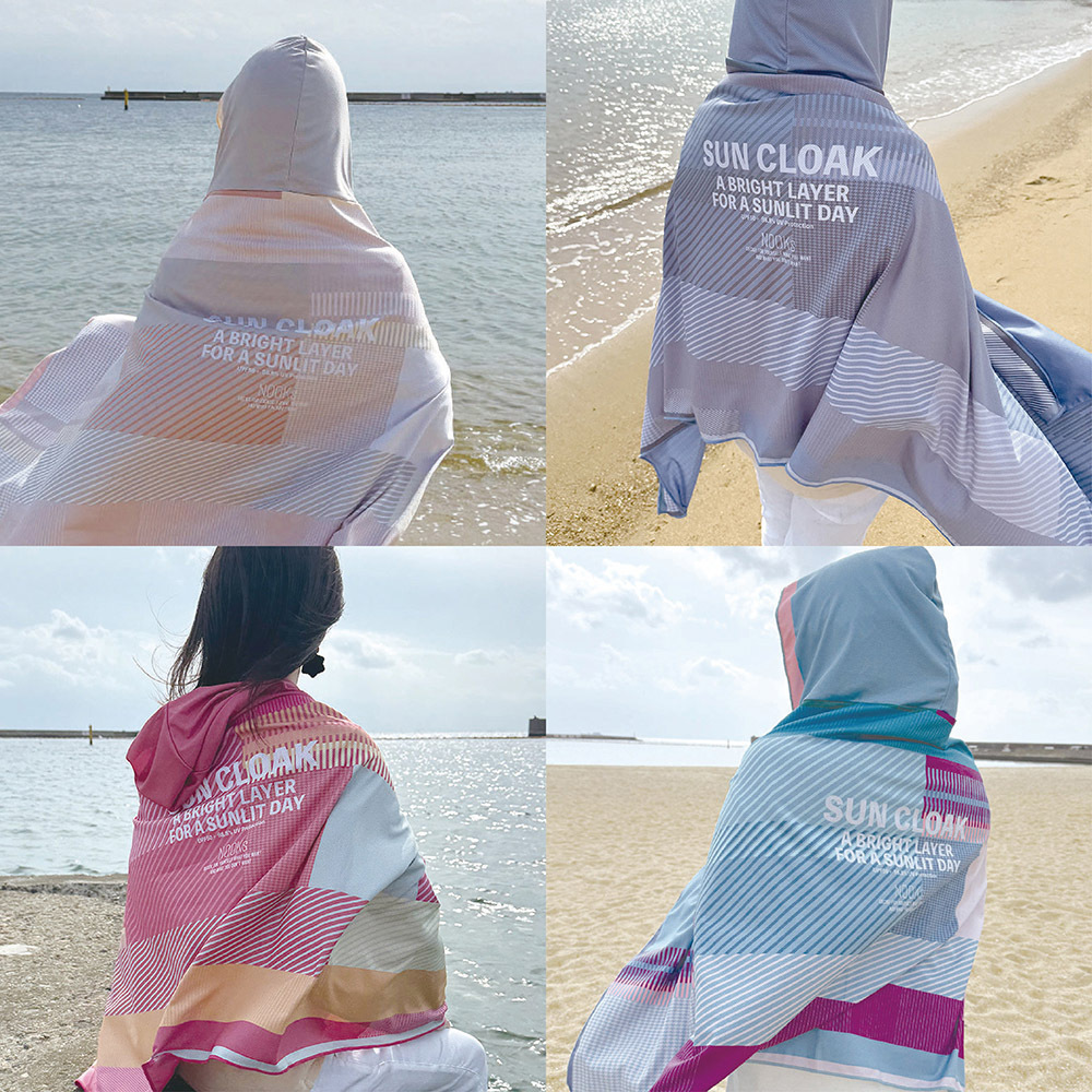 SUN CLOAK 涼感連帽防曬披巾|UPF50+ 涼感防曬披巾