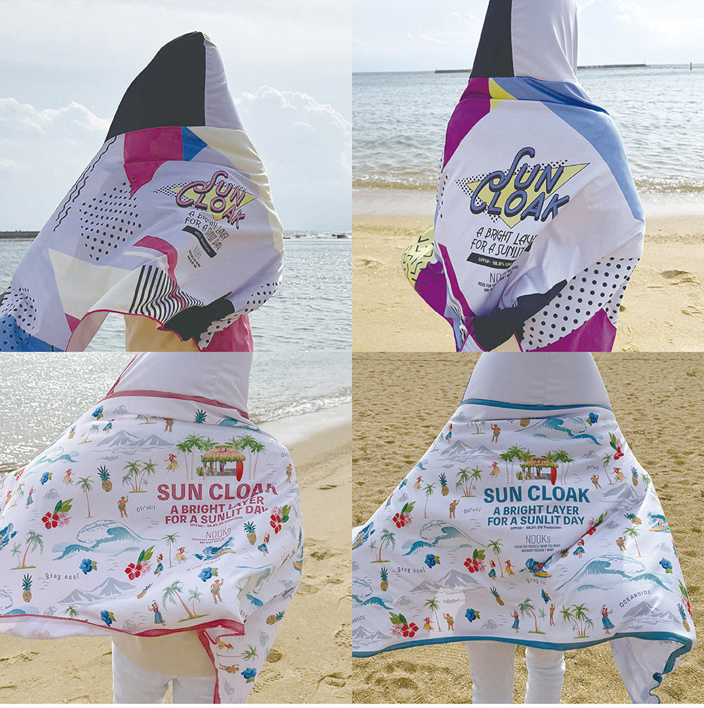 SUN CLOAK 涼感連帽防曬披巾|UPF50+ 涼感防曬披巾