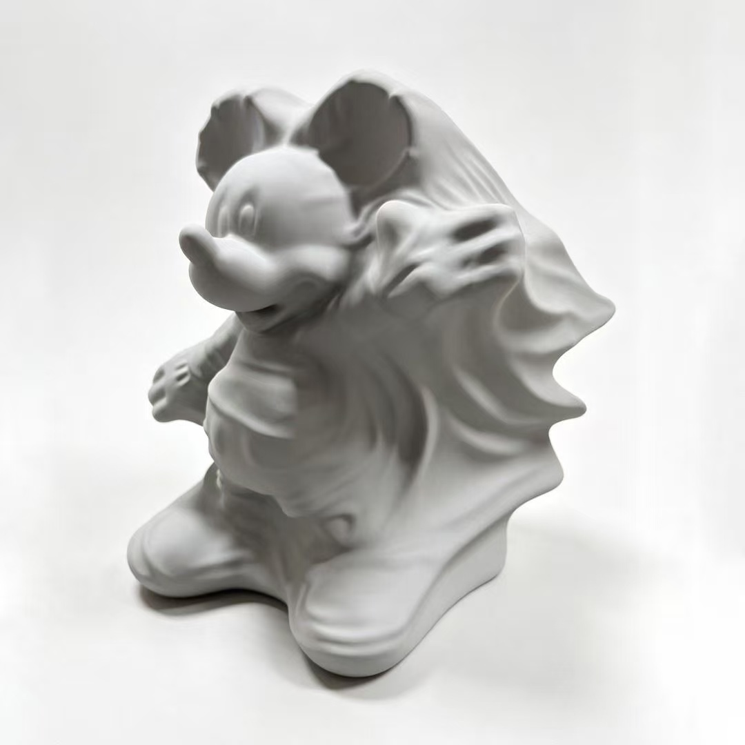 Daniel Arsham x Disney Mickey Mouse Hollow Mickey Figure Sculpture White or Gray
