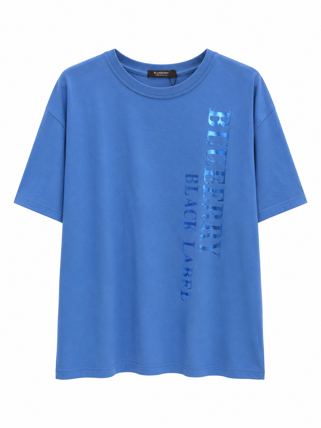 Burberry燙金字母棉T-shirt