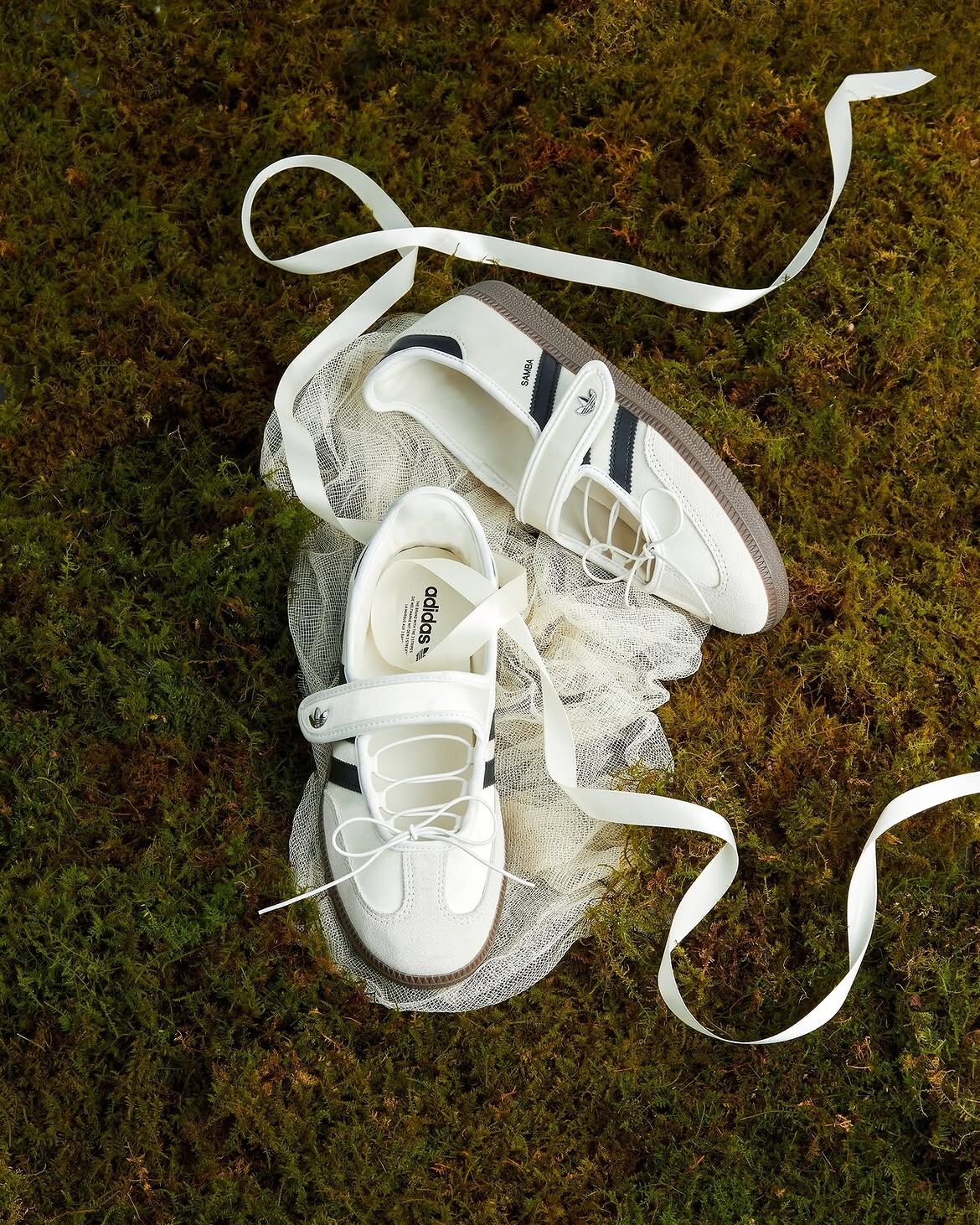 ADIDAS SAMBA JANE 奶油白黑 珠光白 黑色 奶油白 焦糖底 異材質 拼接 瑪莉珍鞋 涼鞋 女鞋 KZ6689 / 調貨
