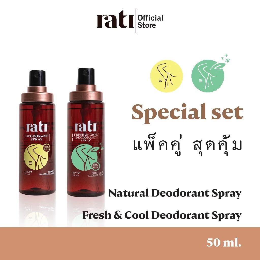 RATI 泰國 本土火爆 天然明礬止汗除味噴霧 50ml