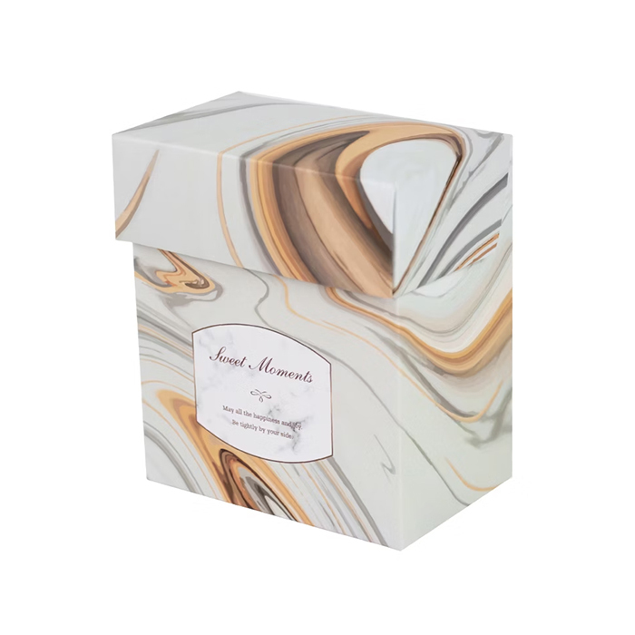 [預購] 上掀盒(S) 蜜刻暖棕-灰 10入/包 10x6.5x11.5cm【3A14-15909】