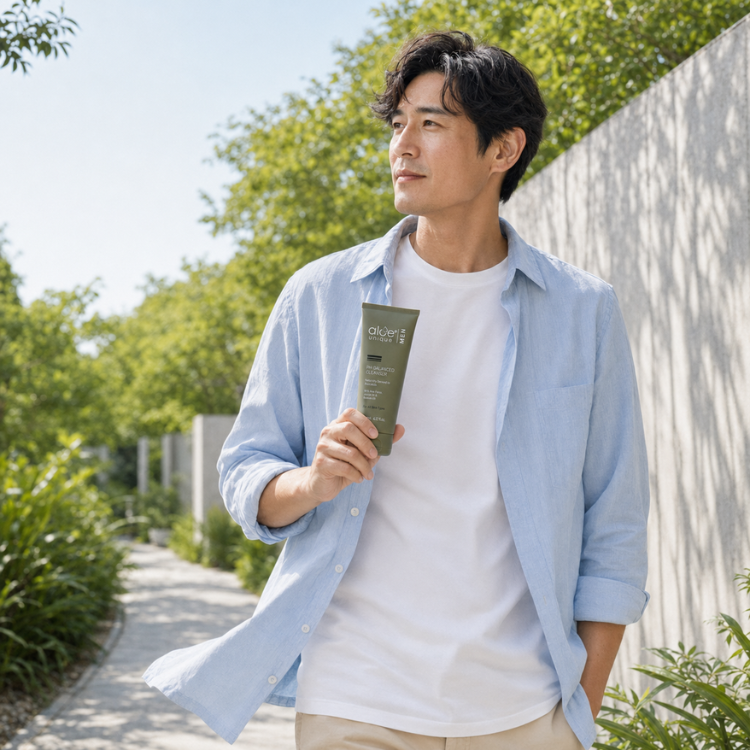 aloe unique優尼客-開普蘆薈男士平衡潔面露 125ml