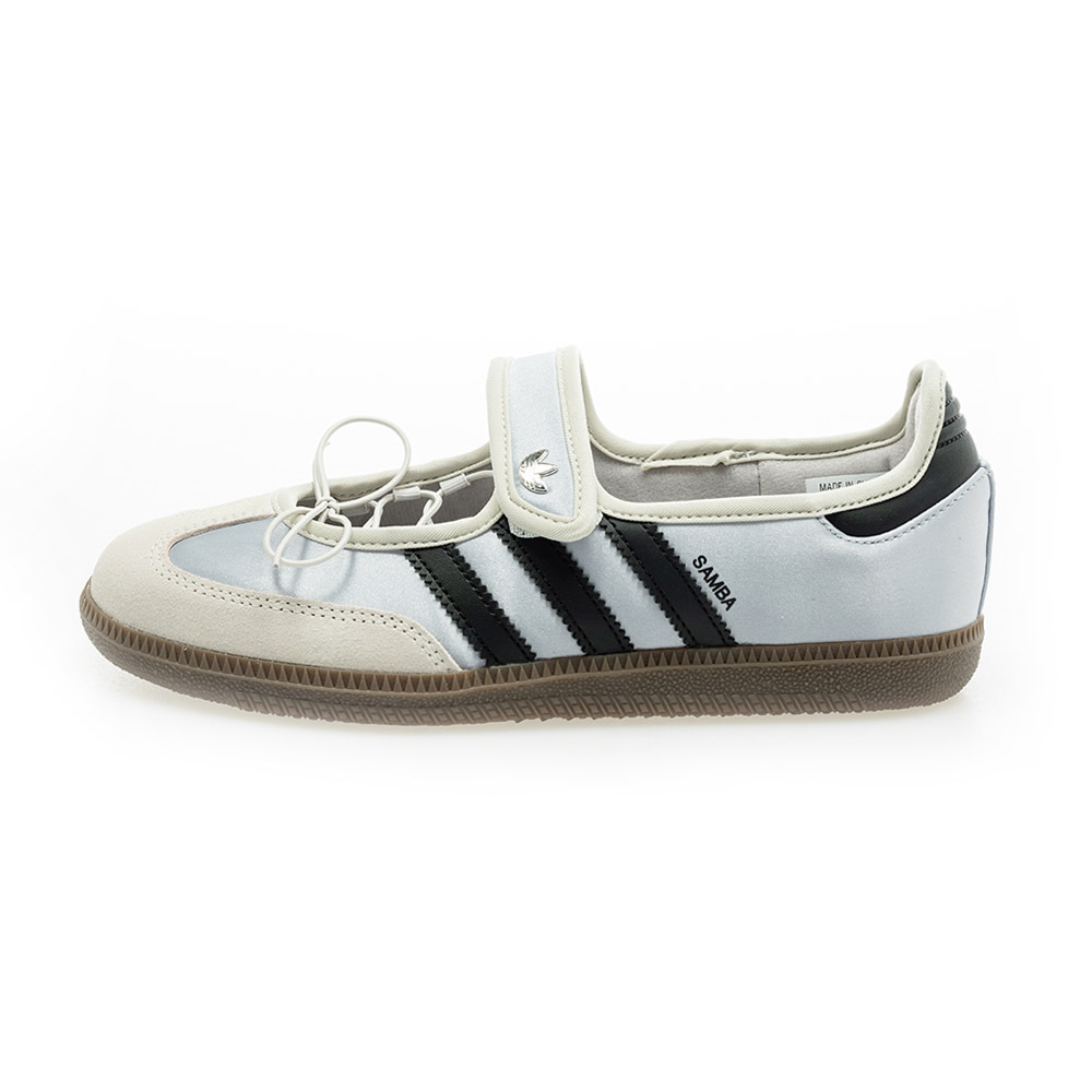 ADIDAS SAMBA JANE 奶油銀黑 珠光銀 黑色 灰銀 焦糖底 異材質 拼接 瑪莉珍鞋 涼鞋 女鞋 KZ8951 / 調貨