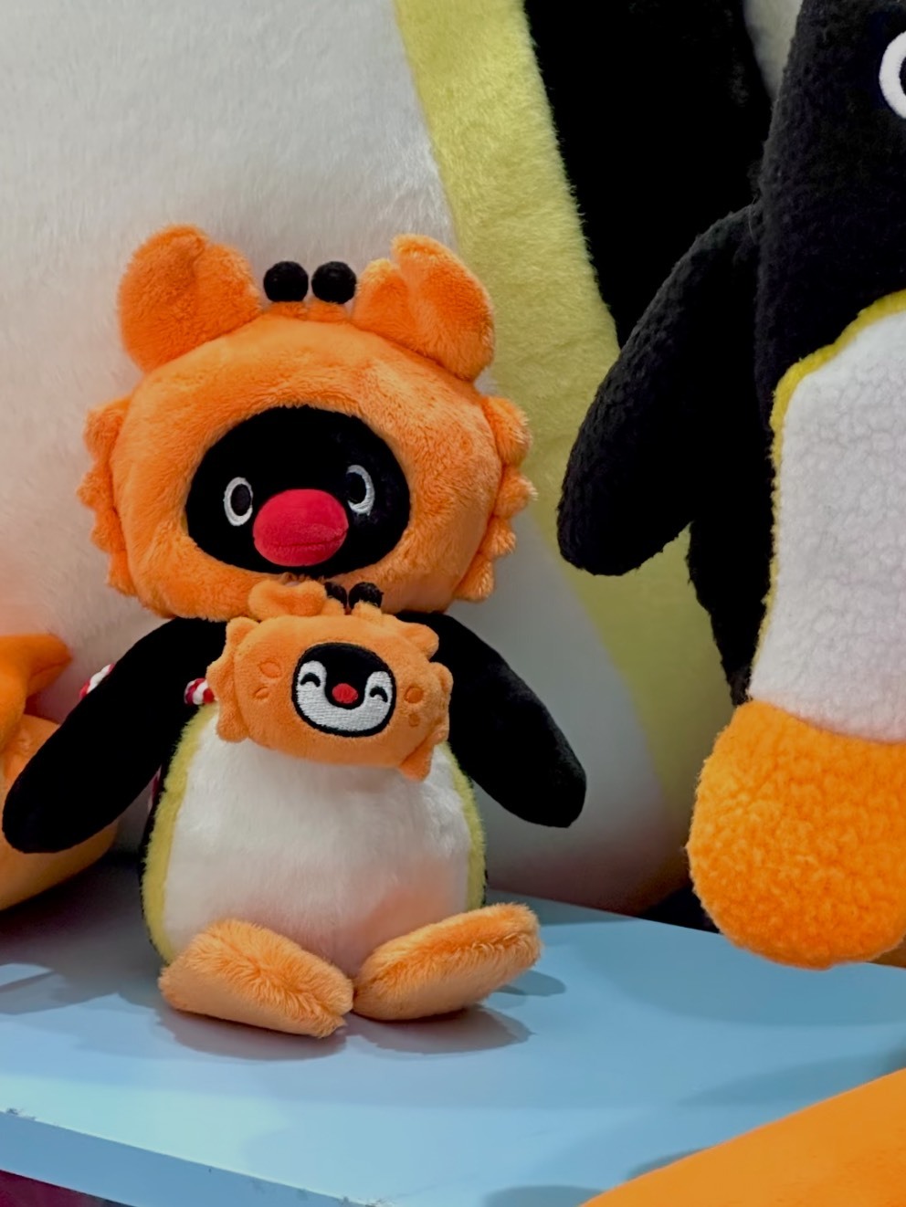 正版授權 PINGU 企鵝家族 中華美食 螃蟹 毛絨 公仔 大娃