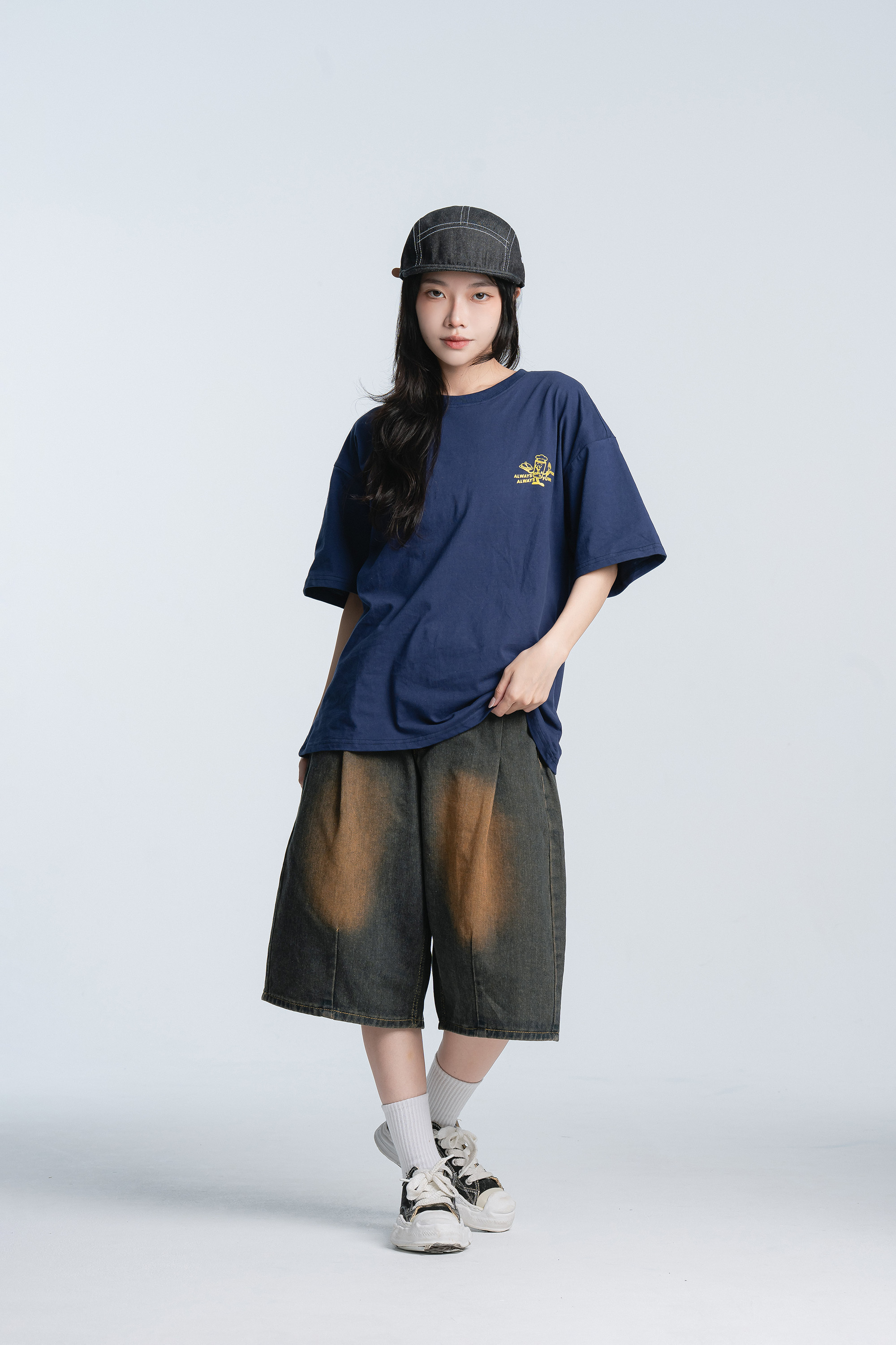 July｜跳色速食印花短袖t 3色
