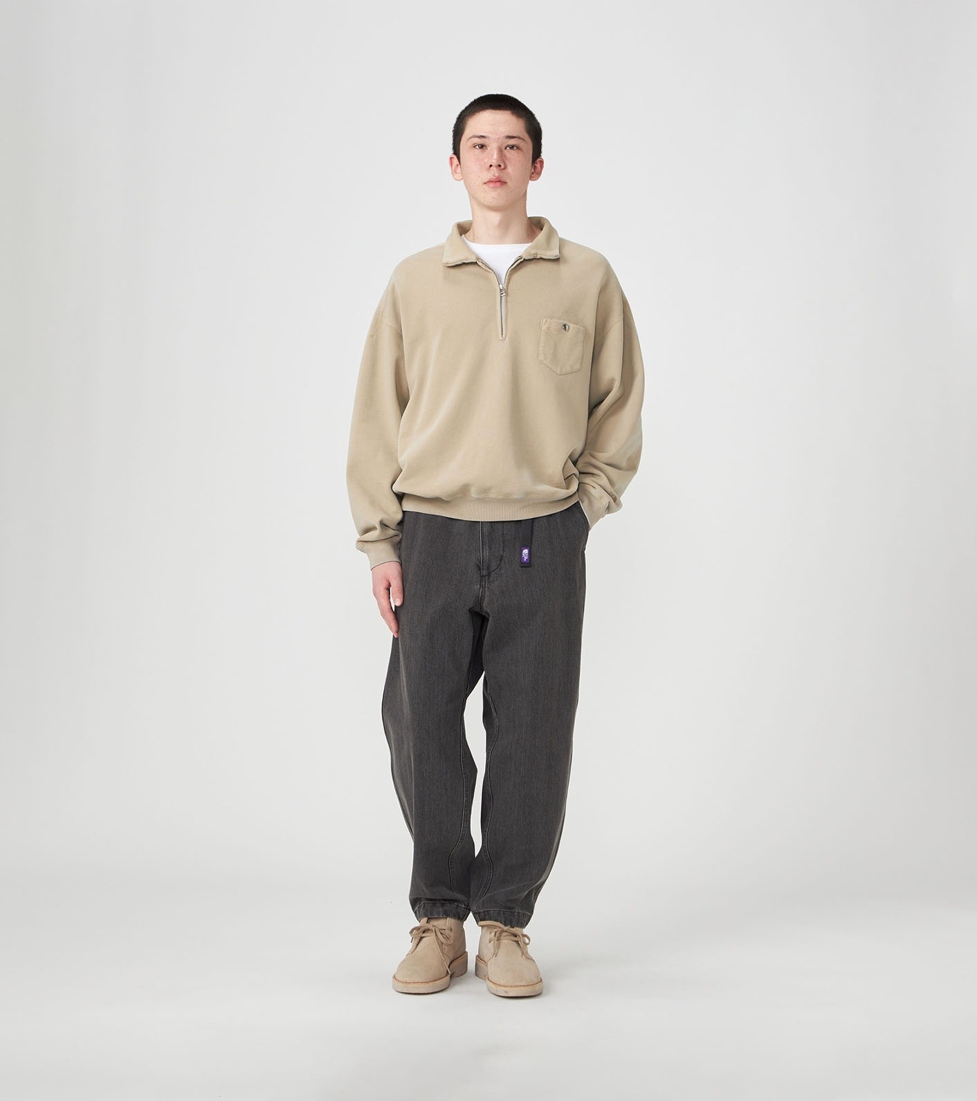 預購┃日本 TNF 紫標 Denim Wide Tapered Field Pants 錐形 水洗 單寧 牛仔 長褲