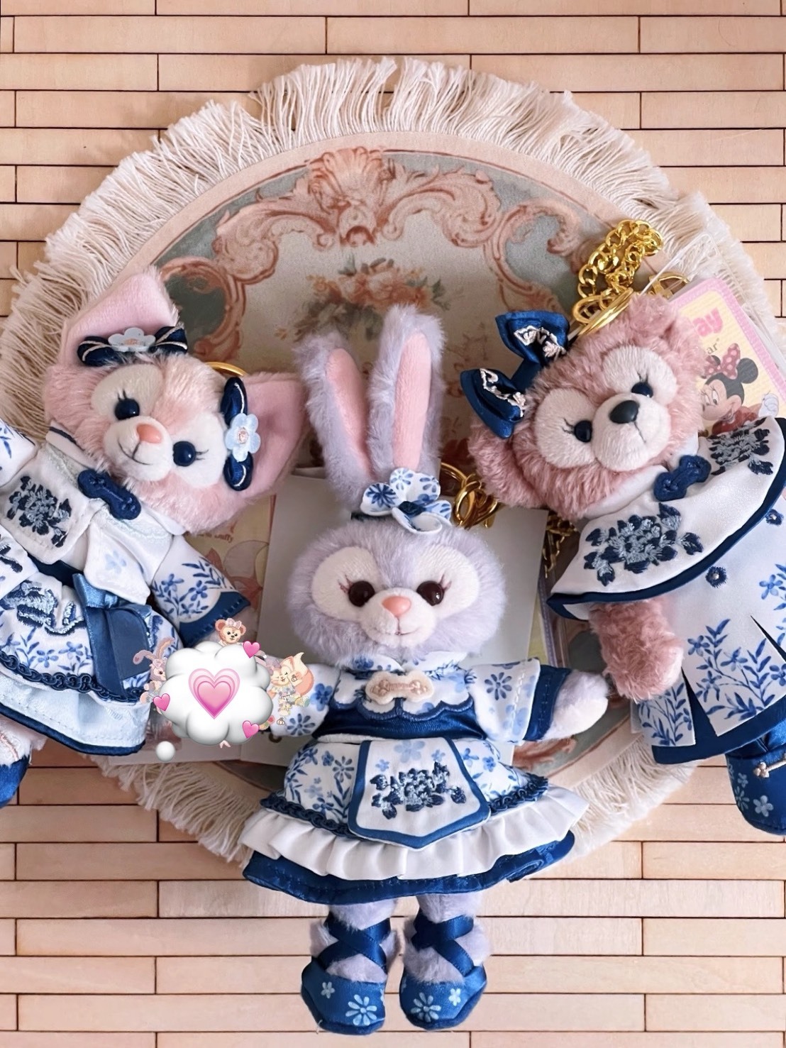 正版授權 上海迪士尼限定 DISNEY × DISNEYLAND  青花瓷系列 吊飾