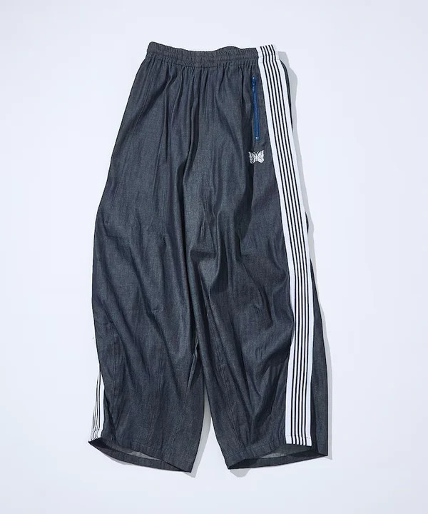 Needles x FREAK'S STORE H.D. Track Pants Denim - Indigo White