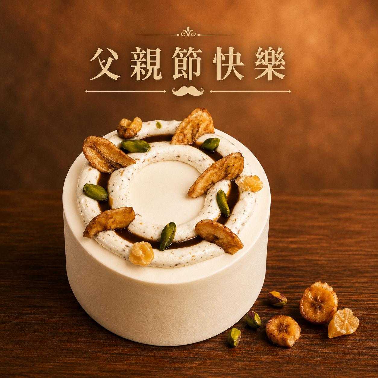 【父親節蛋糕】琥珀焦糖｜門市取貨: 8/1~8/9