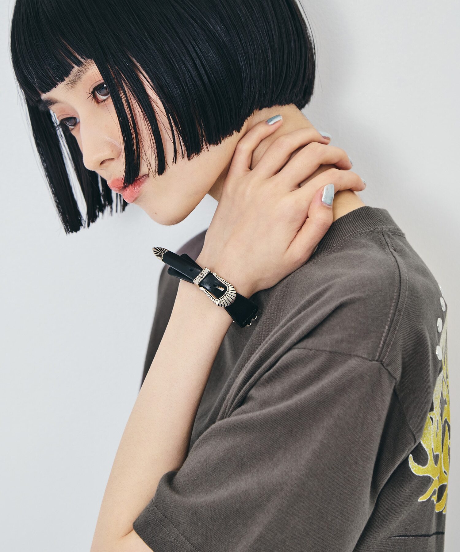 預購┃日本製 TOGA BEADS BANGLE 串珠 皮革 金屬 手環