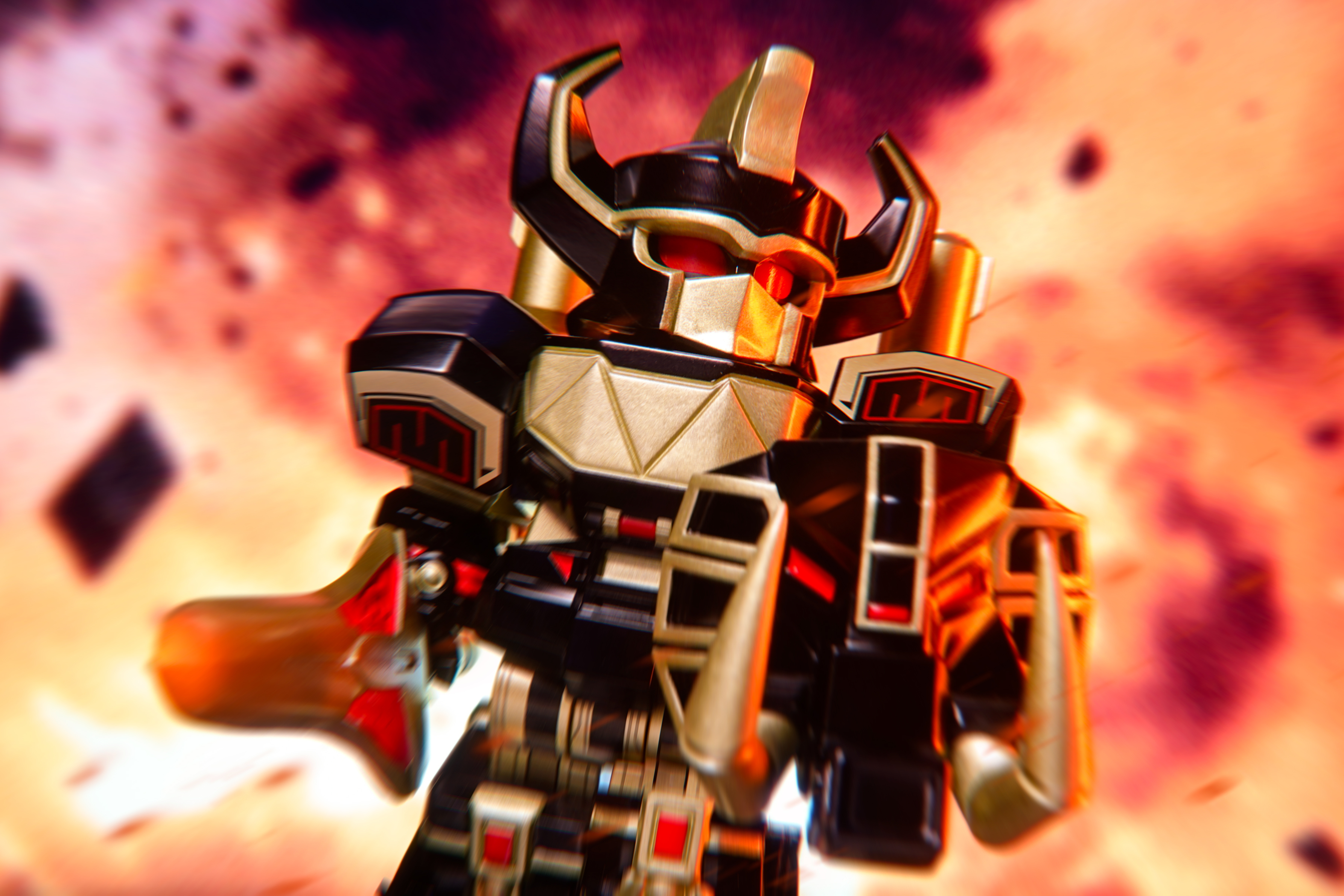 [JIN Custom] [In Stock] Dino Megazord - Special Ver [PADprinted]