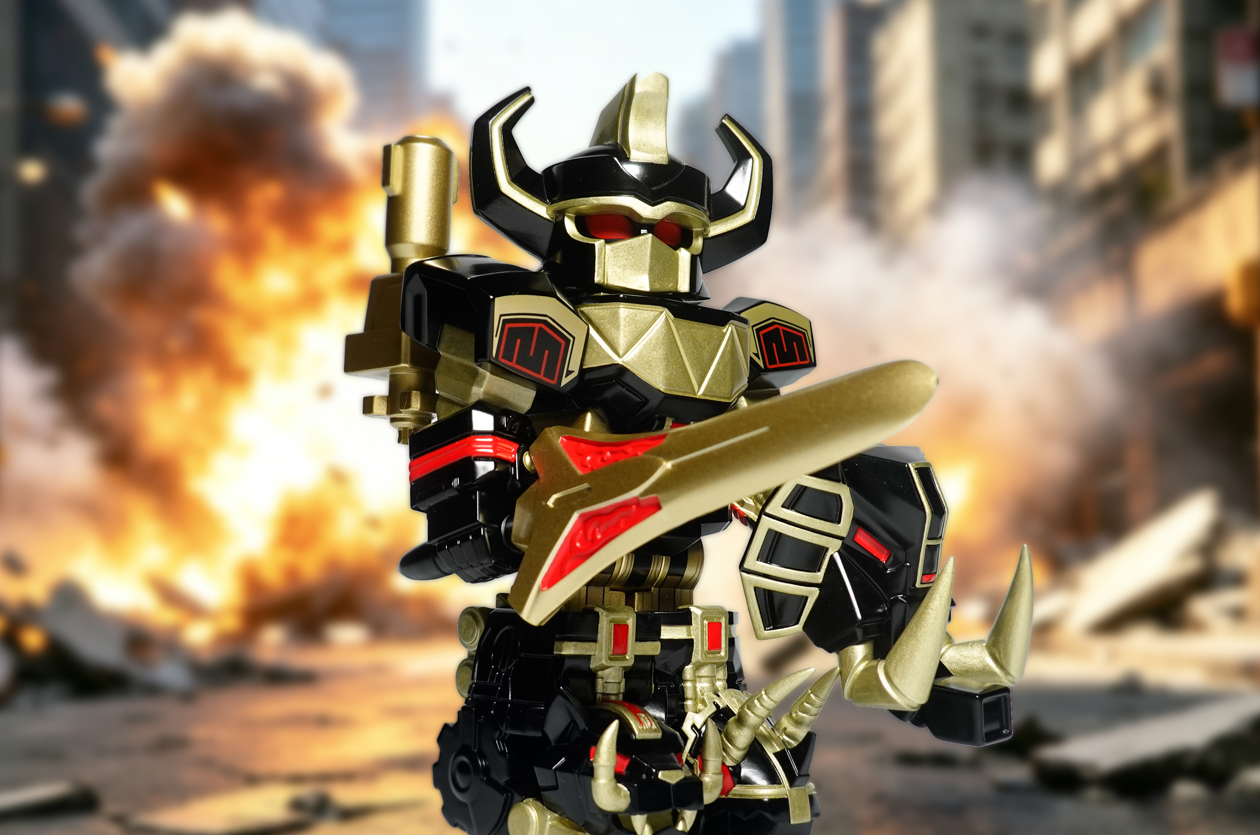 [JIN Custom] [In Stock] Dino Megazord - Special Ver [PADprinted]