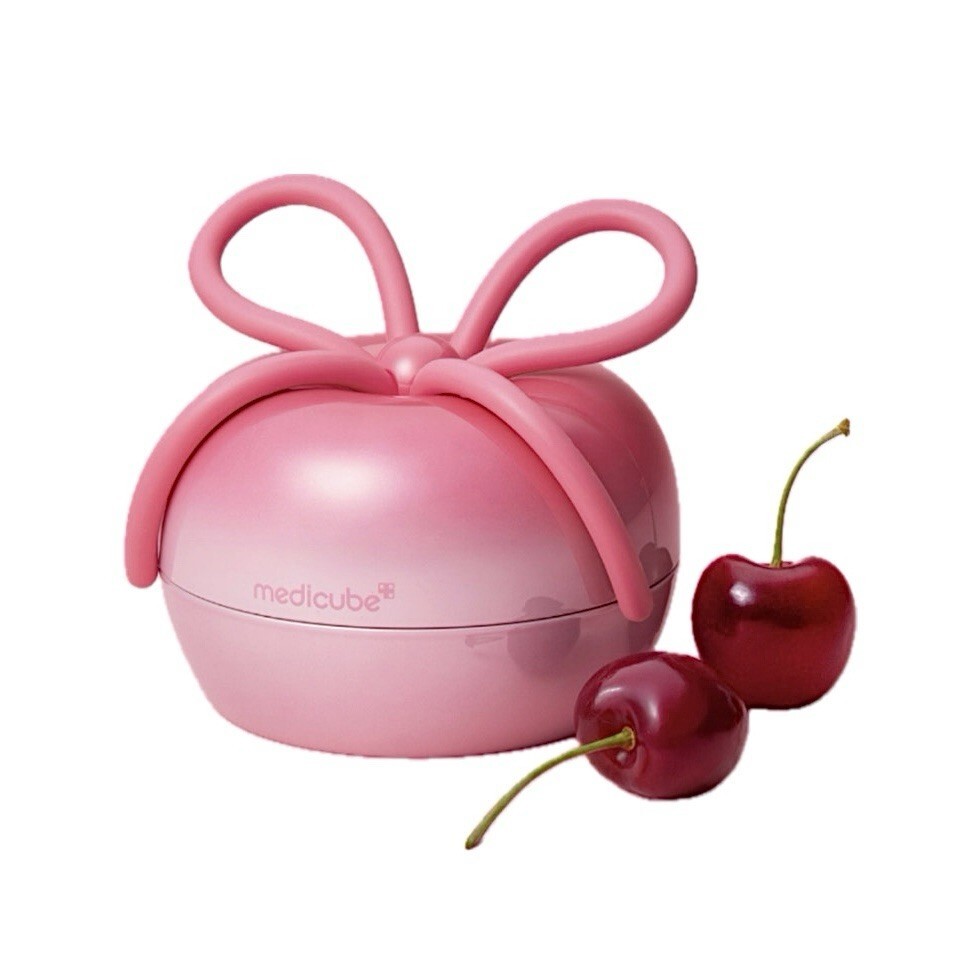 《韓國連線》medicube x FOREVER CHERRY Hair Brush Ribbon Cherry Pink