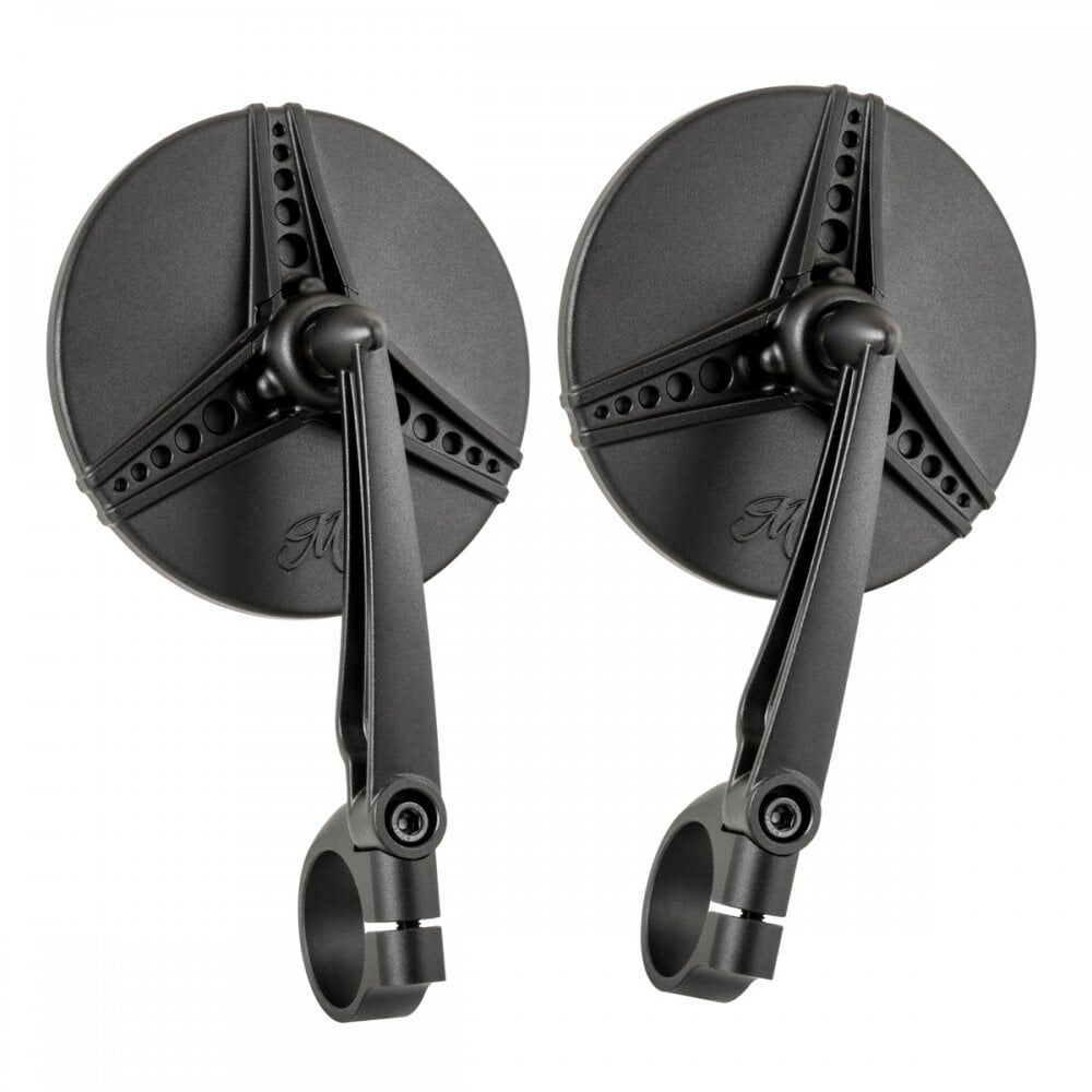 Motone 2X AERONAUT Forged Bar End Mirrors - TYPE R (E-Mark) - Bar End - PAIR