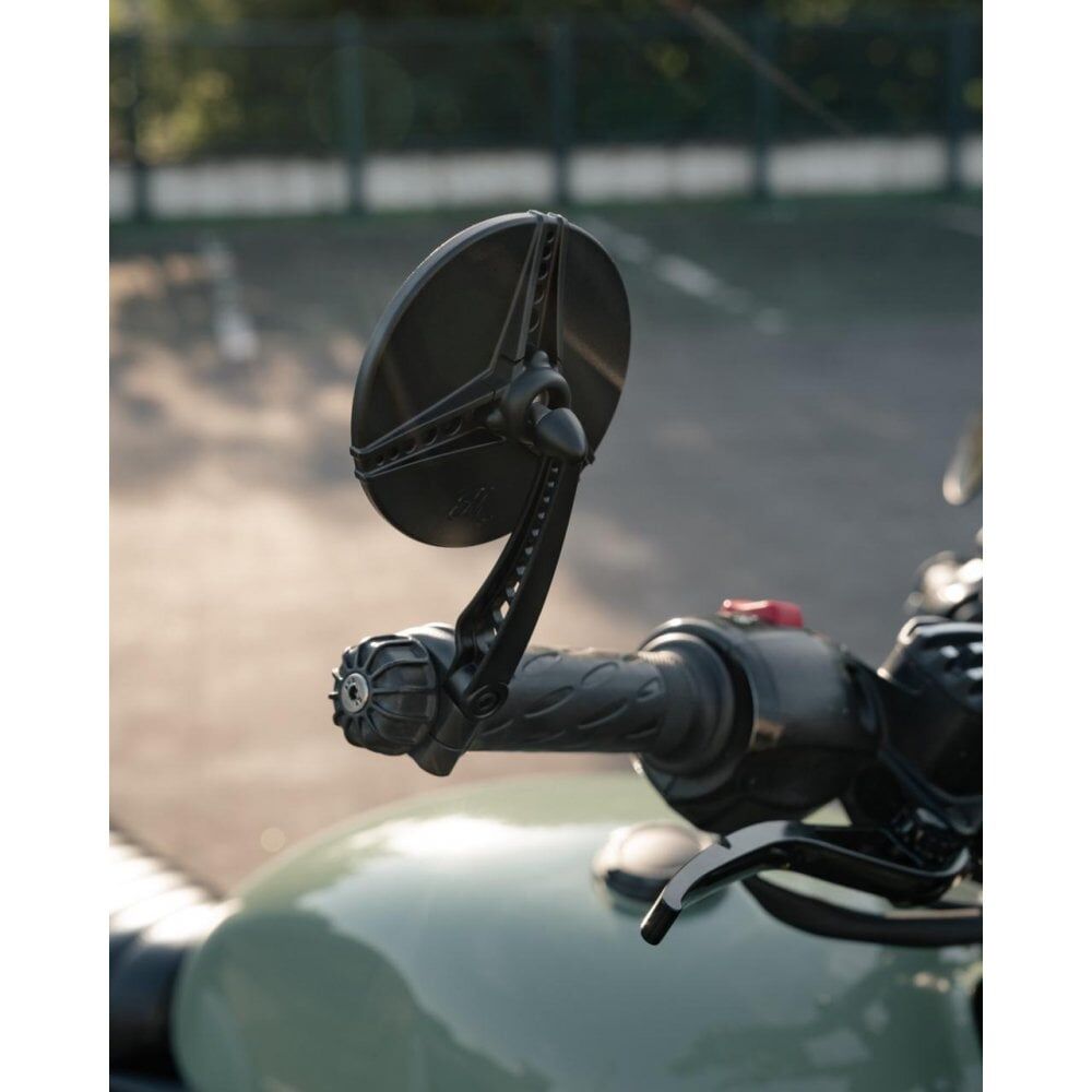 Motone 2X AERONAUT Forged Bar End Mirrors - TYPE R (E-Mark) - Bar End - PAIR