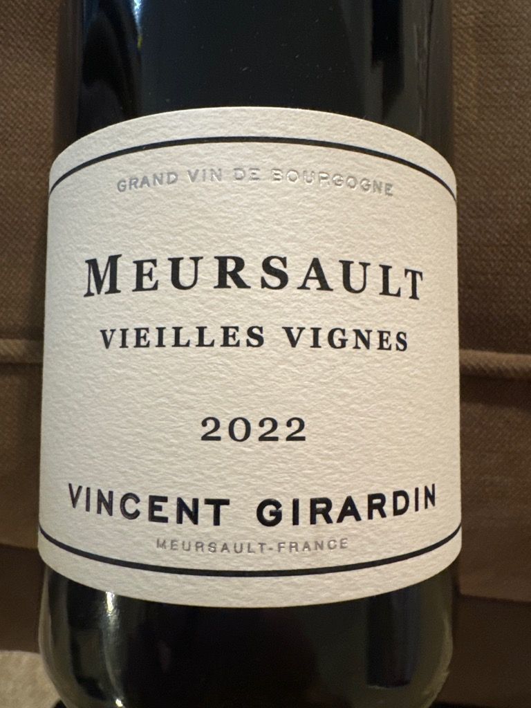Vincent Girardin Meursault Vieilles Vignes 2022