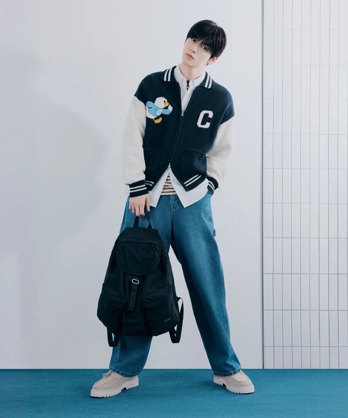 【OWN】Covernat 後背包 配件 磁扣 抽繩 翻蓋 尼龍 小包 2026 新品 TXT 秀彬同款 背包 不分男女 黑色