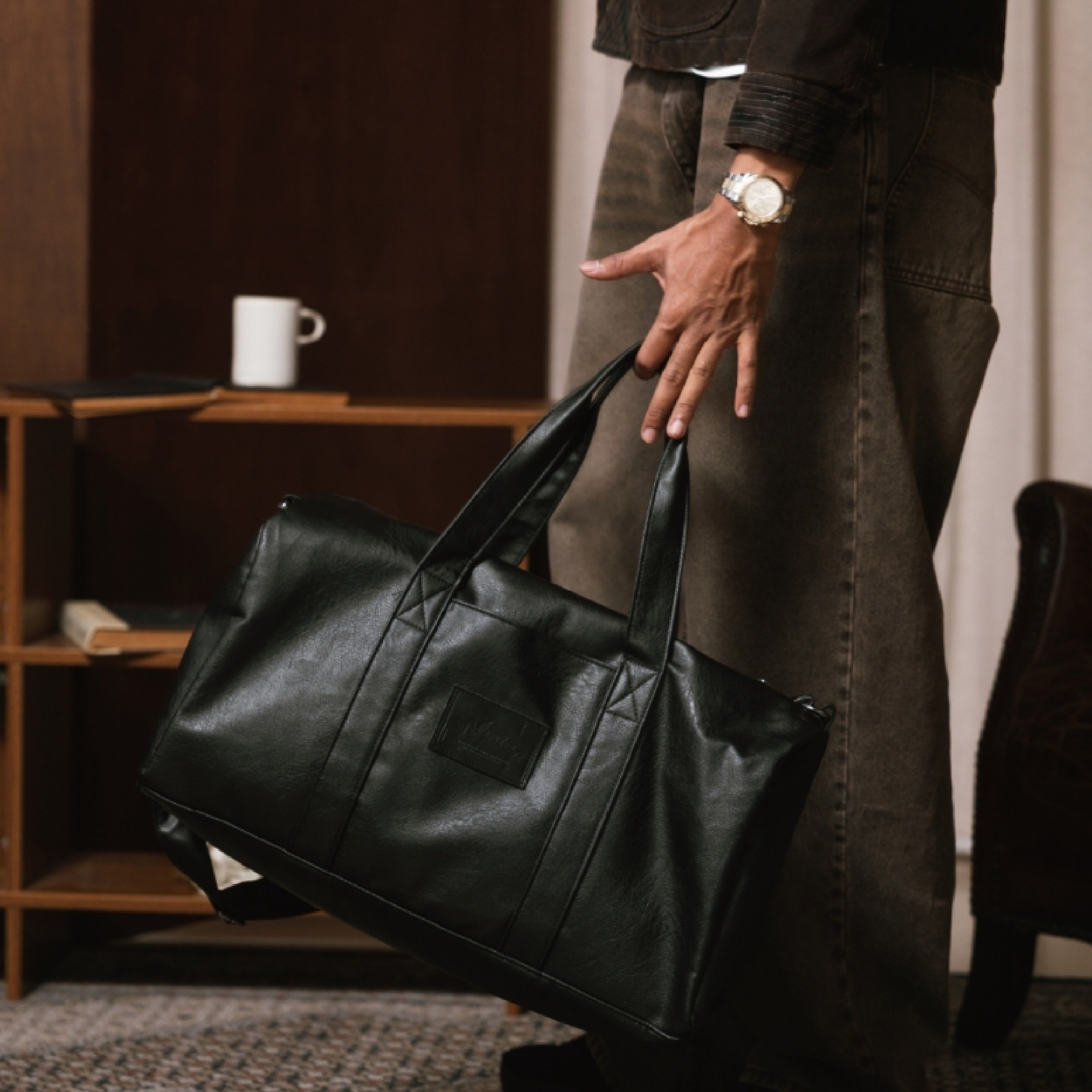 WODEN® Leather Boston Bag 皮革 波士頓 旅行包