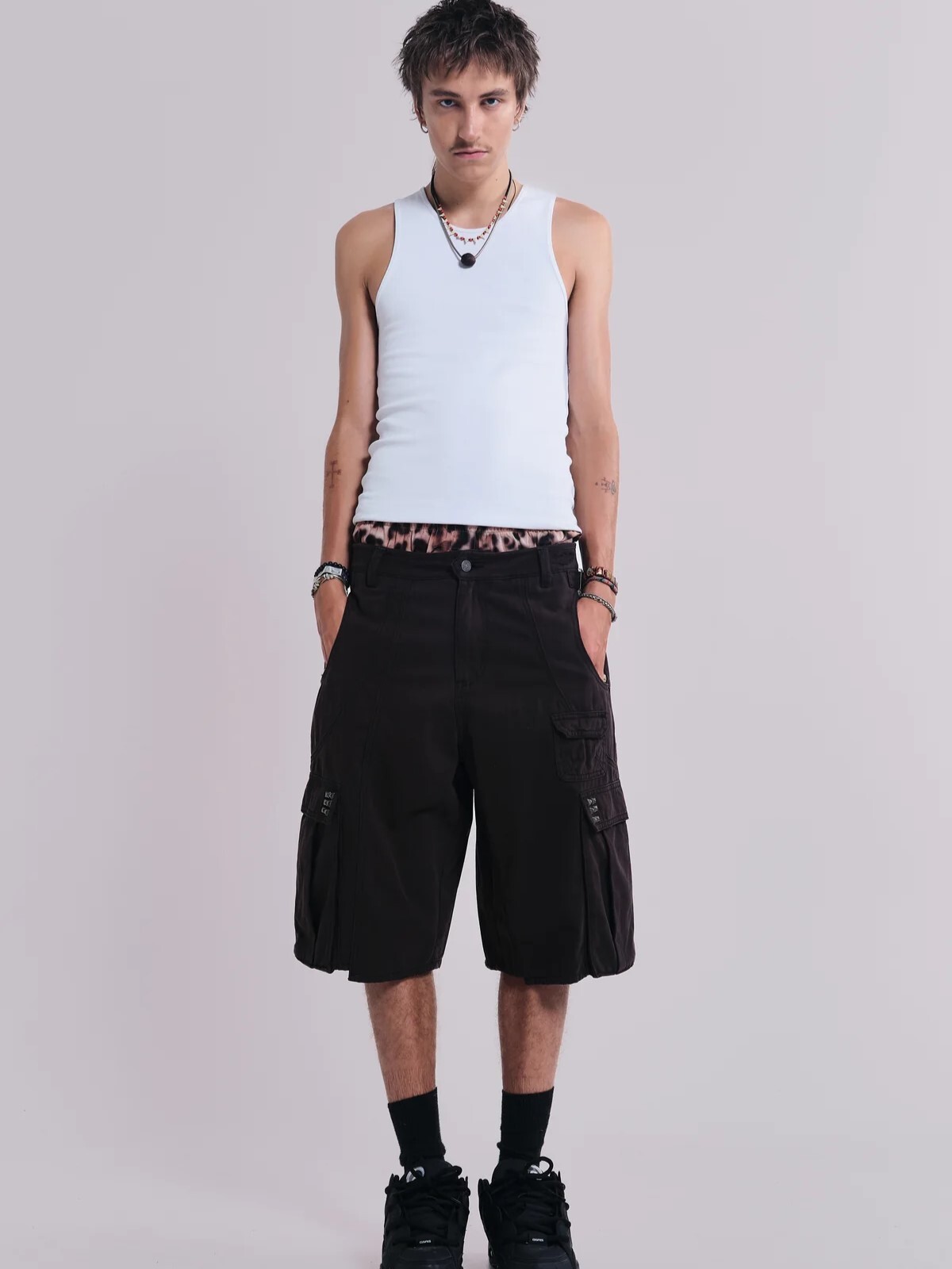 JADED LONDON 多口袋 水洗做髒 工裝短褲 Arc Cargo Shorts JMSH5371