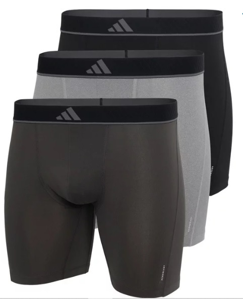 Adidas 男內褲三入組 Boxer Briefs 四角內褲 平口內褲 #158877