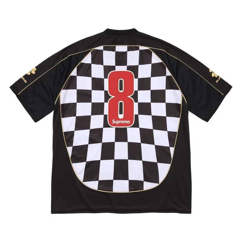 Supreme Checkerboard Soccer Jersey 足球衣 短袖上衣 黑白 SS26KN105-BK [台灣現貨]