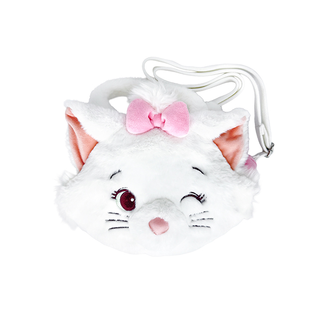 瑪莉貓 Marie 絨毛大頭 眨眼表情 2way 手提包 斜背包 貓兒歷險記 The Aristocats -香港迪士尼樂園