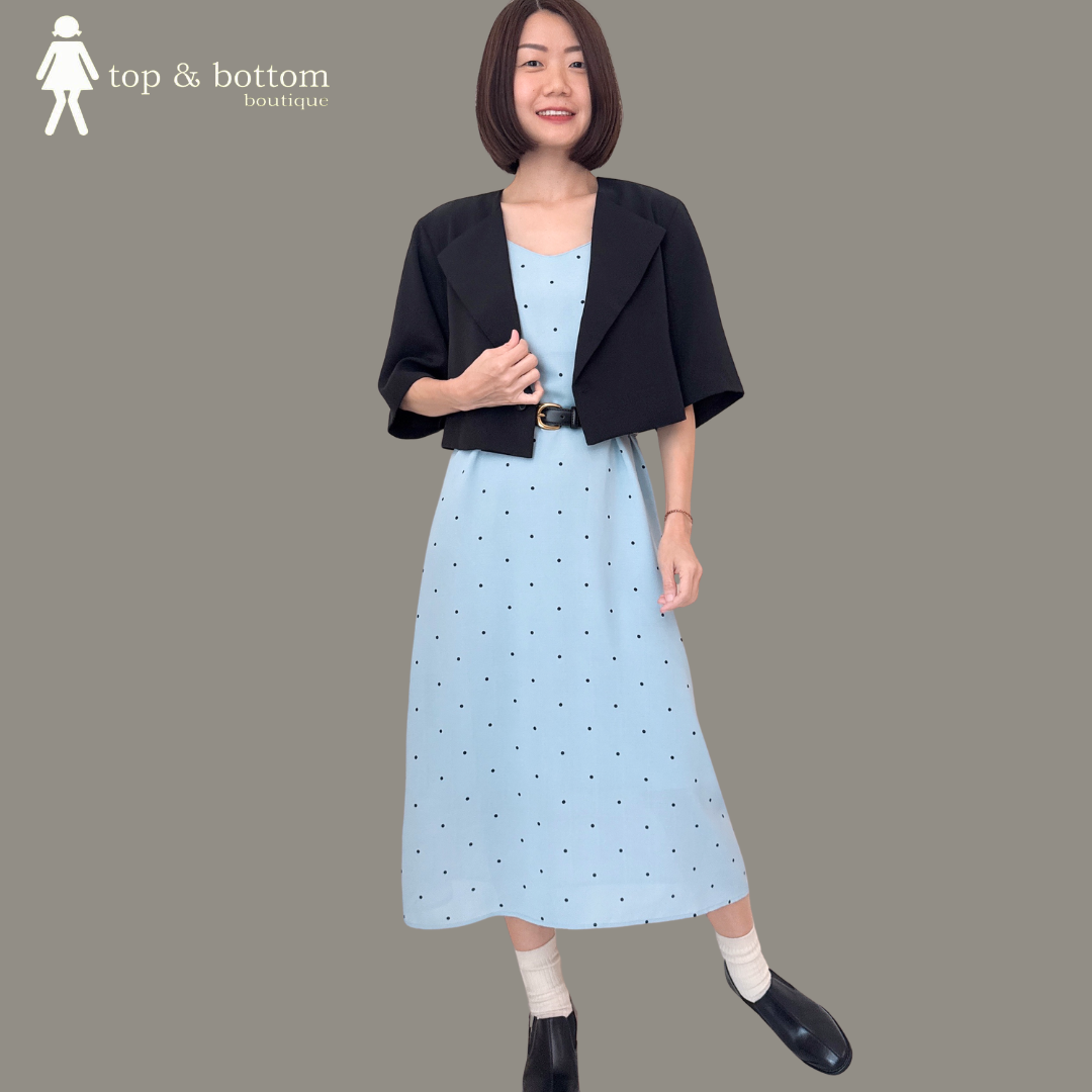 STRAP POLKA DOT DRESS