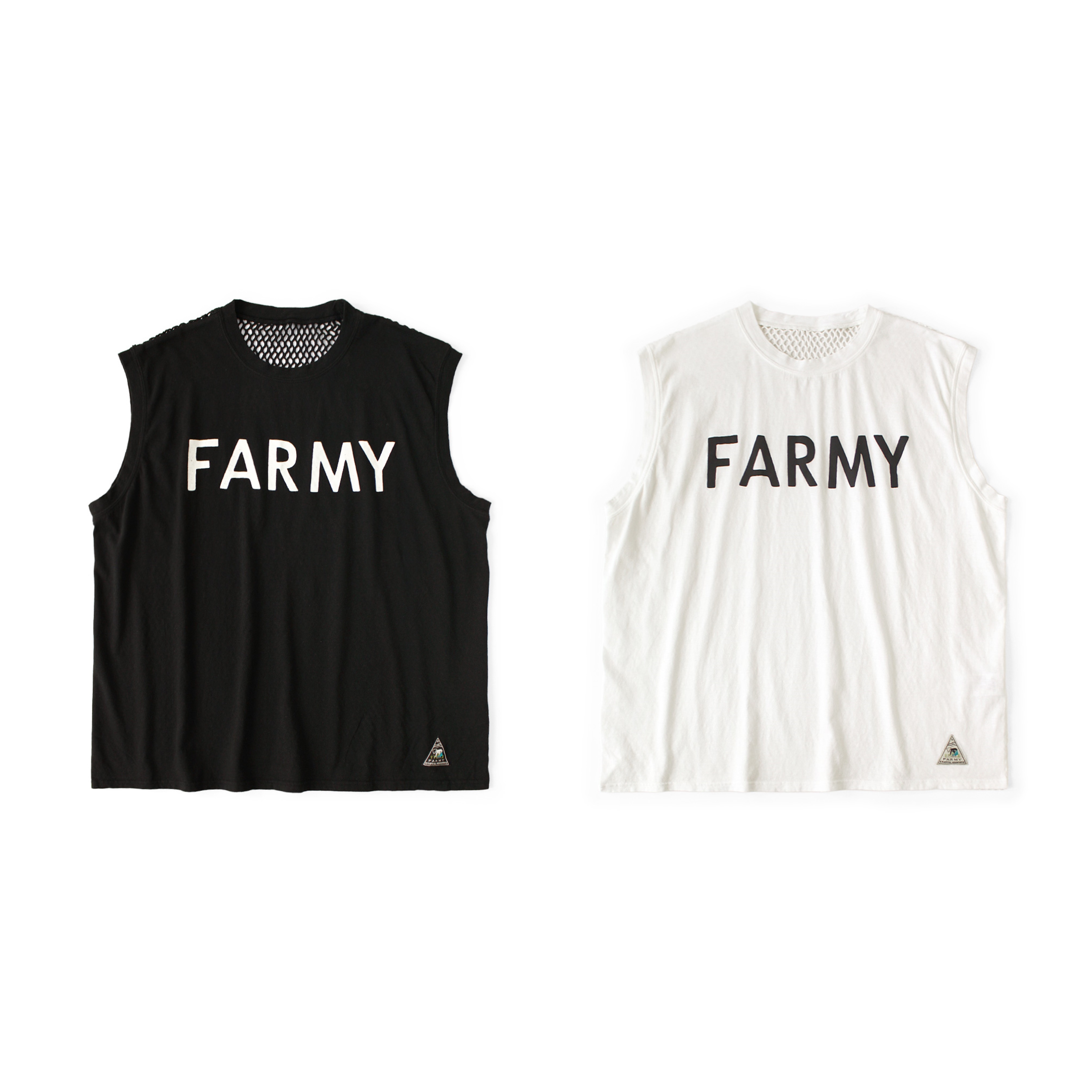 2026SS KAPITAL 20/- Jersey Sleeveless Big T-Shirt (FARMYpt) 背後 網眼 寬鬆 背心 現貨 K2604SC157