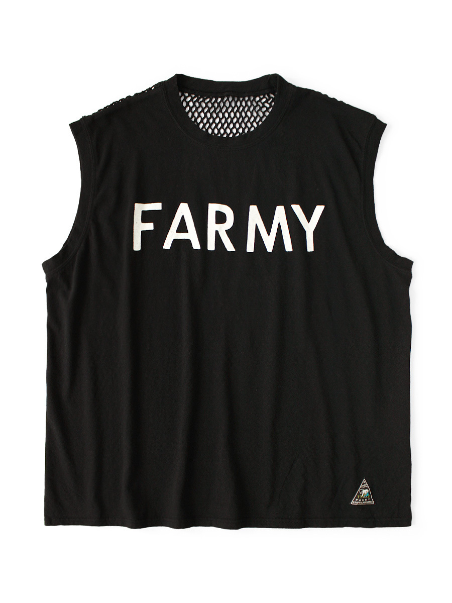 2026SS KAPITAL 20/- Jersey Sleeveless Big T-Shirt (FARMYpt) 背後 網眼 寬鬆 背心 現貨 K2604SC157