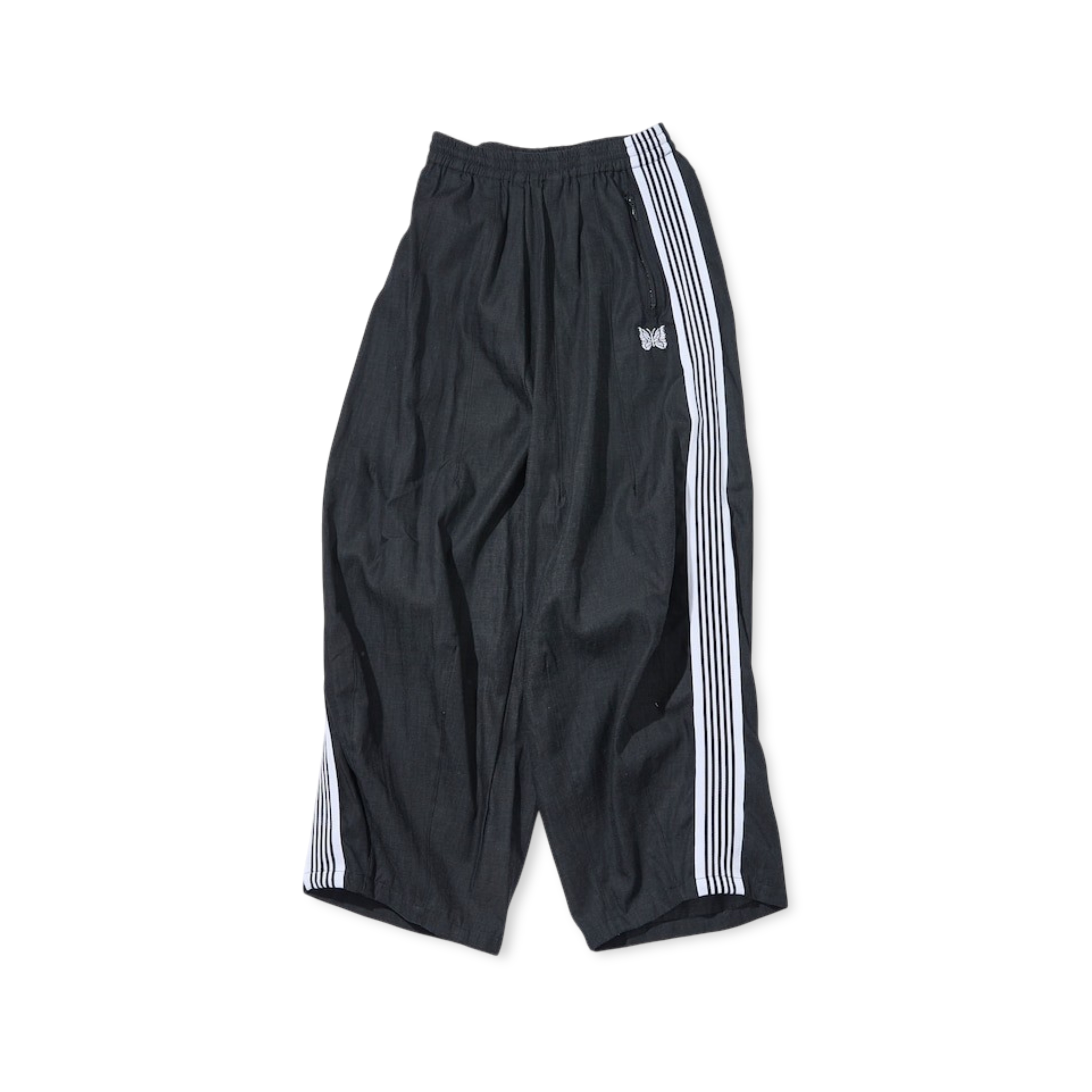 2026SS 別注 Needles × FREAK'S STORE H.D. Track Pant 6oz Denim 聯名 蝴蝶 丹寧 寬版 長褲 現貨 1043202400165