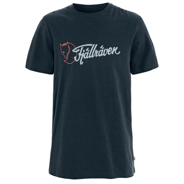 Fjallraven 北極狐 小狐狸 Archive Logo T Shirt M 男款 短袖上衣 F12600328-555 暗深藍 [HappyOutdoor]