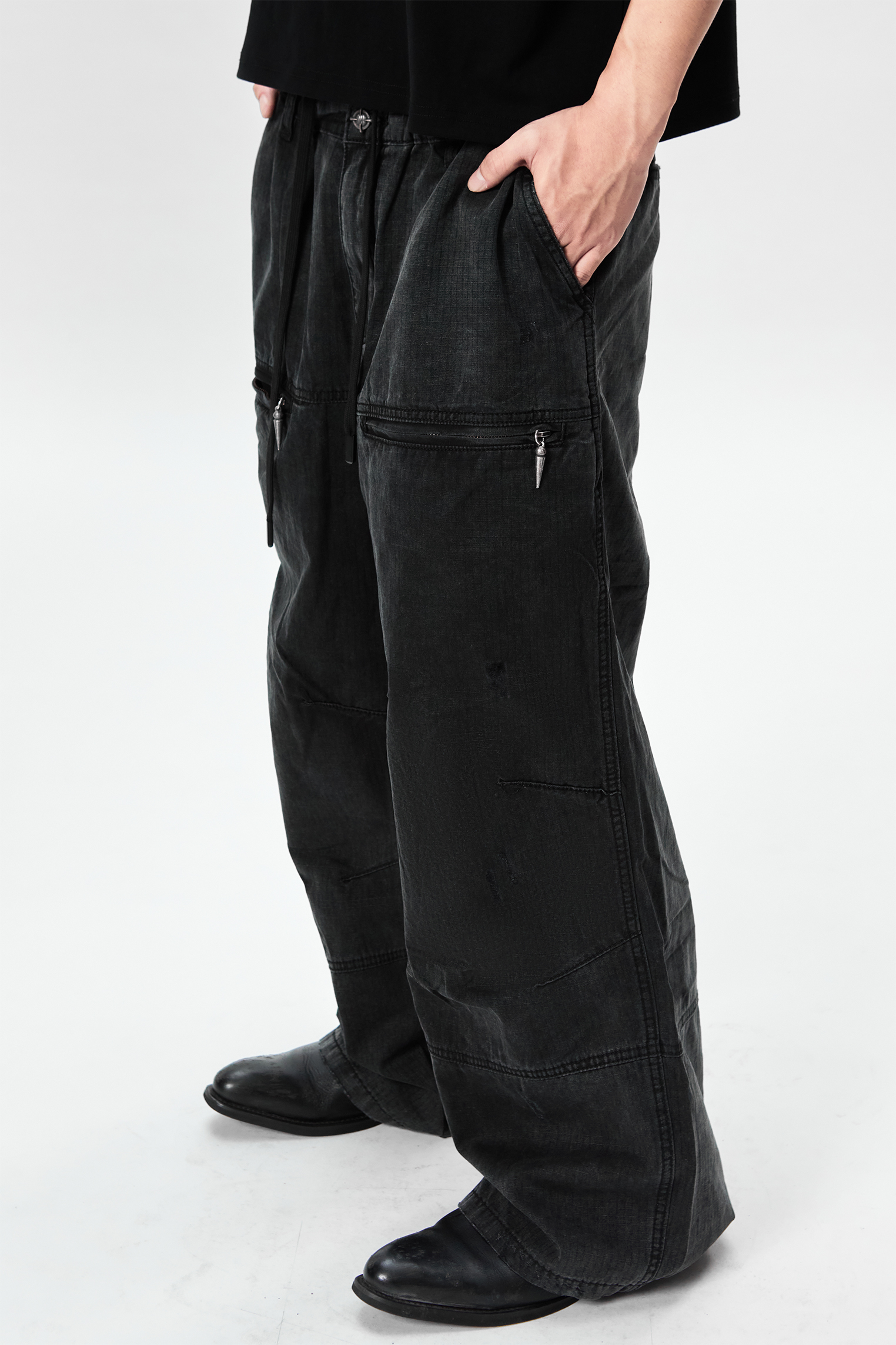 Jobdatasheet D40 Zipper Cargo Pants 拉鍊 工裝褲