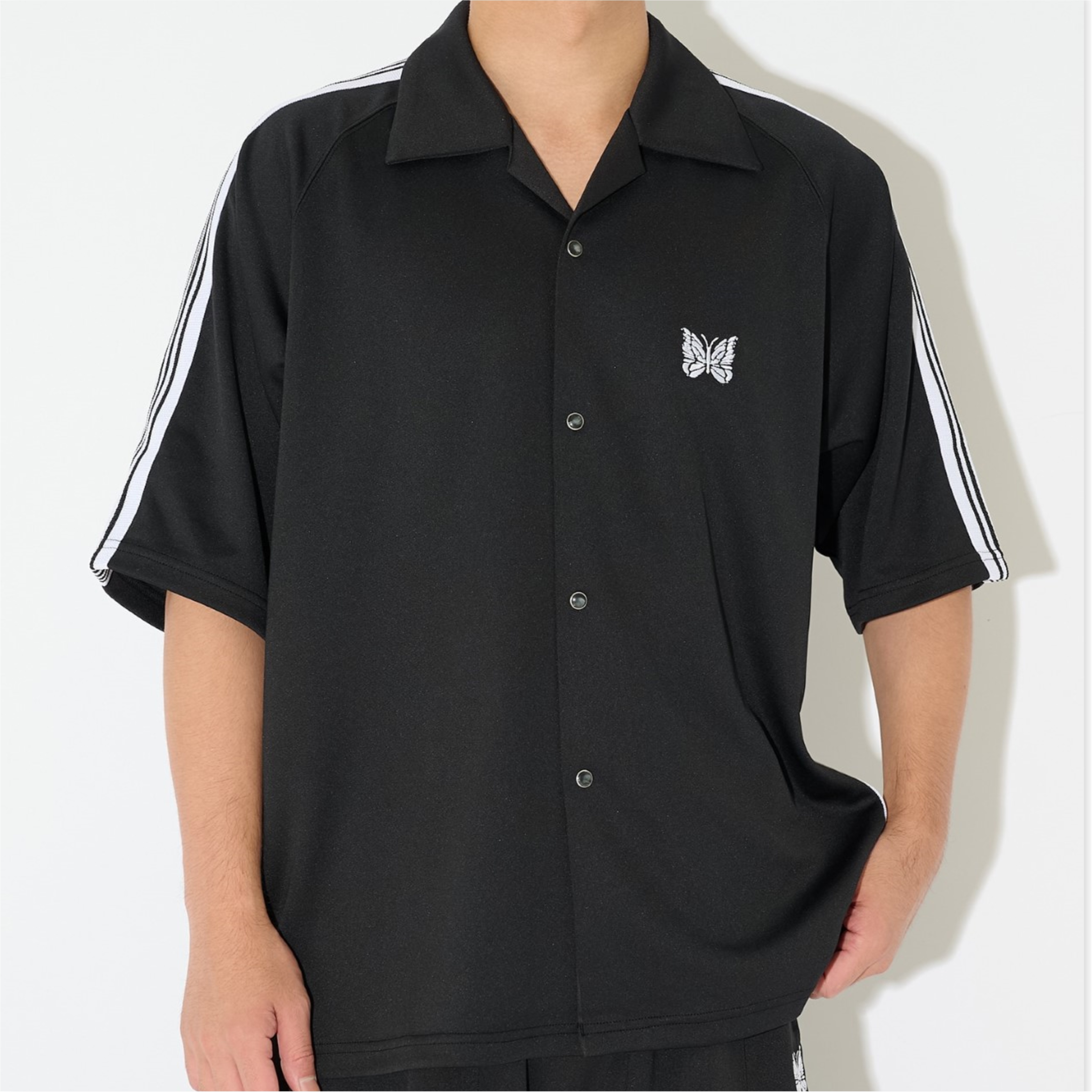 2026SS NEEDLES X STUDIOUS 別注 Track Shirts COOL 涼感 聯名 蝴蝶 短袖 襯衫 現貨 116302139
